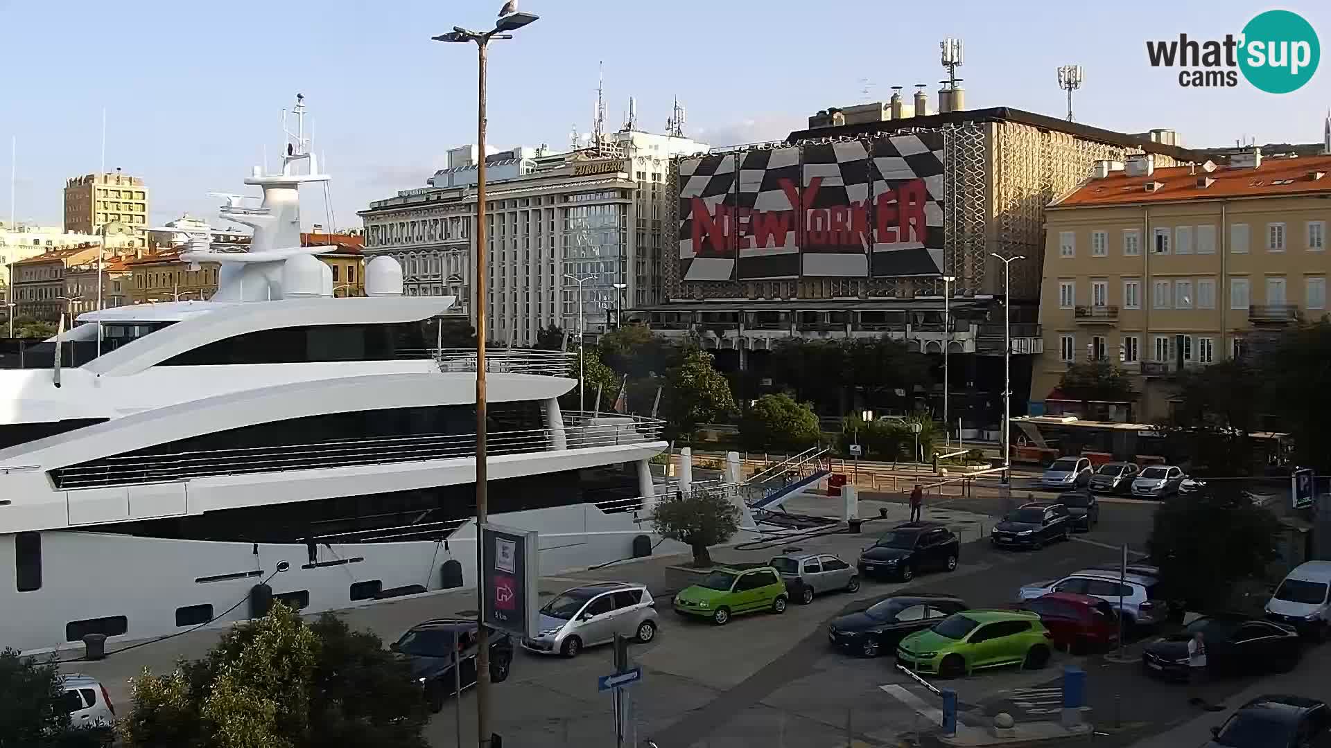 La Riva et Marina à Rijeka – Live Webcam Croatie