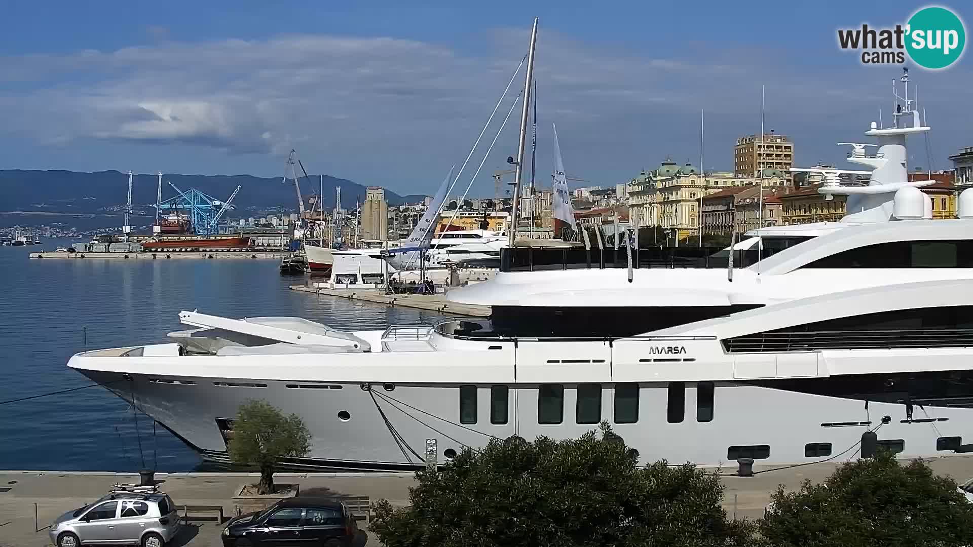 La Riva e la Marina a Rijeka (Fiume) – Live Webcam Croazia
