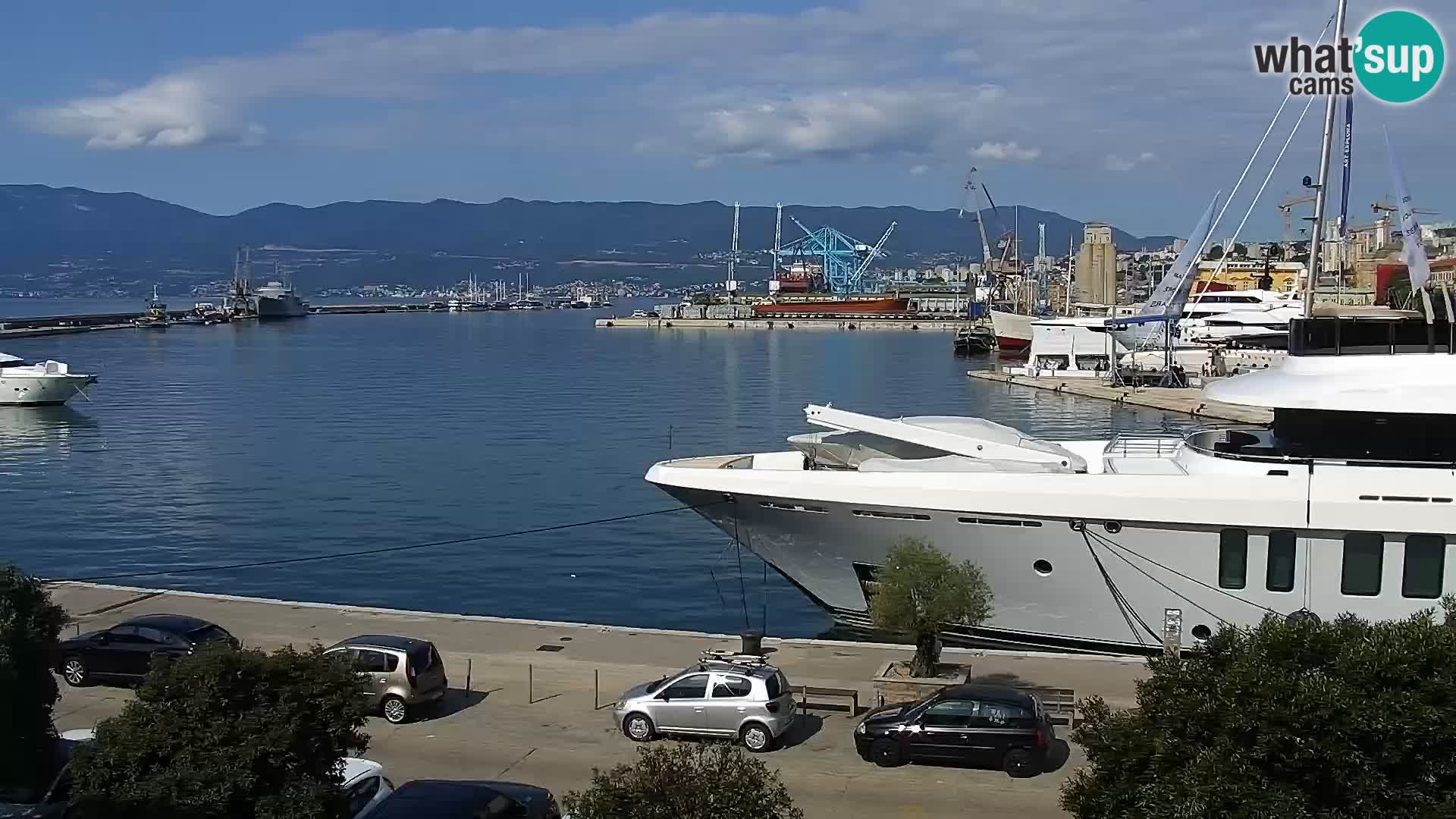 La Riva e la Marina a Rijeka (Fiume) – Live Webcam Croazia