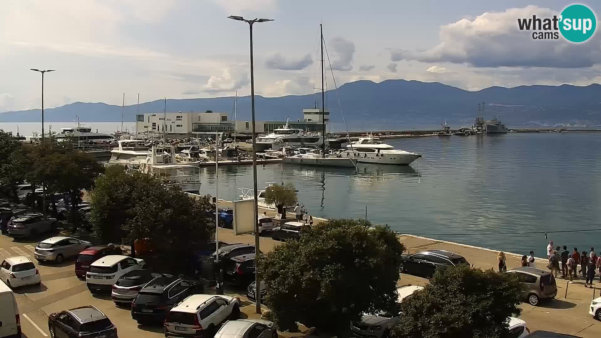 The Riva and Marina in Rijeka  – Live Webcam Croatia