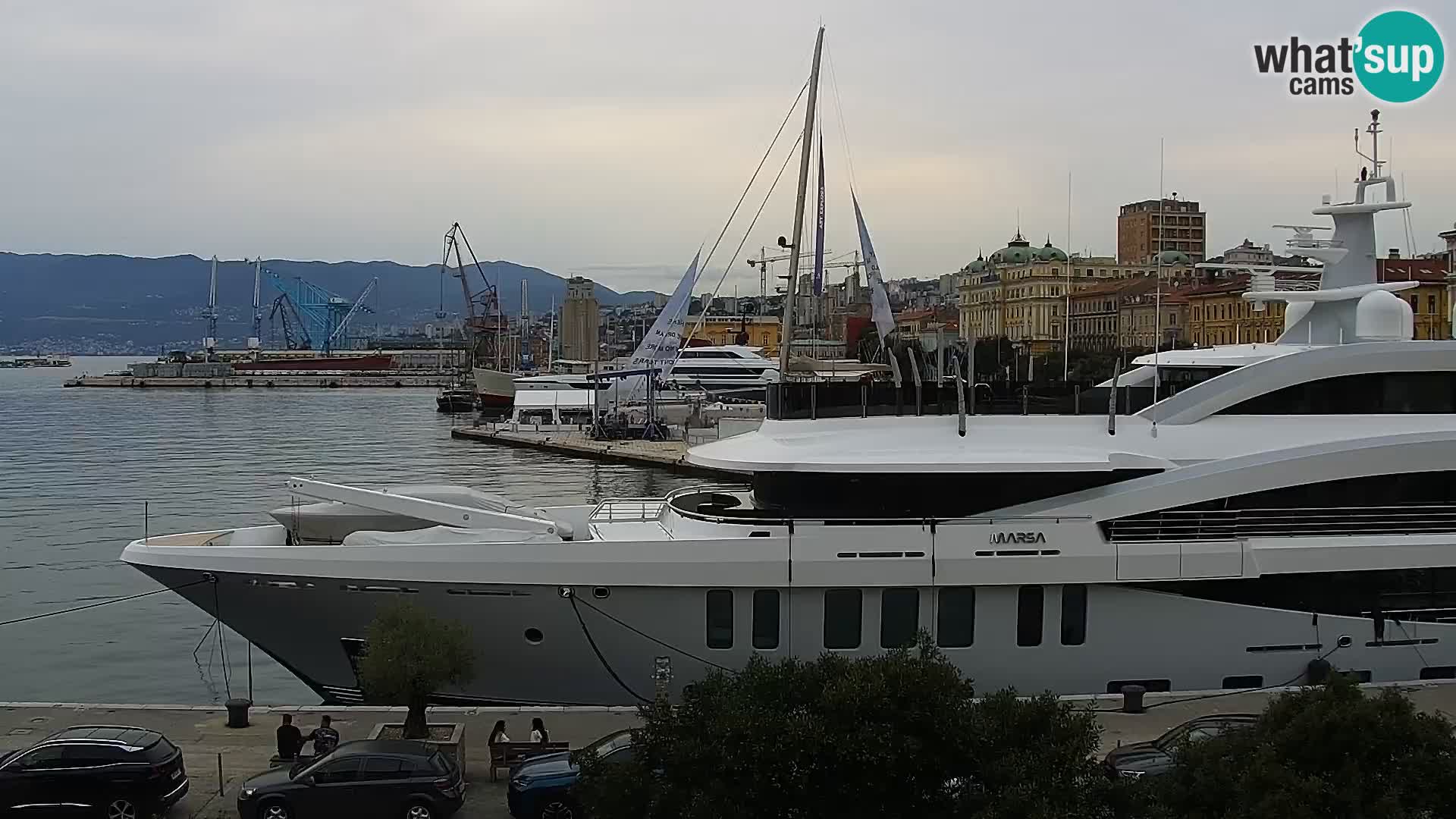 La Riva e la Marina a Rijeka (Fiume) – Live Webcam Croazia