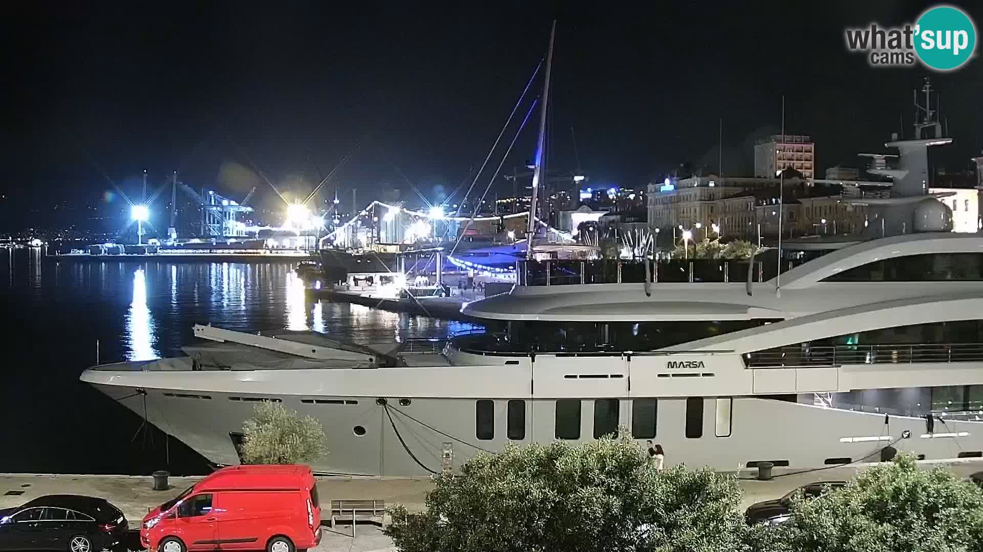 La Riva e la Marina a Rijeka (Fiume) – Live Webcam Croazia