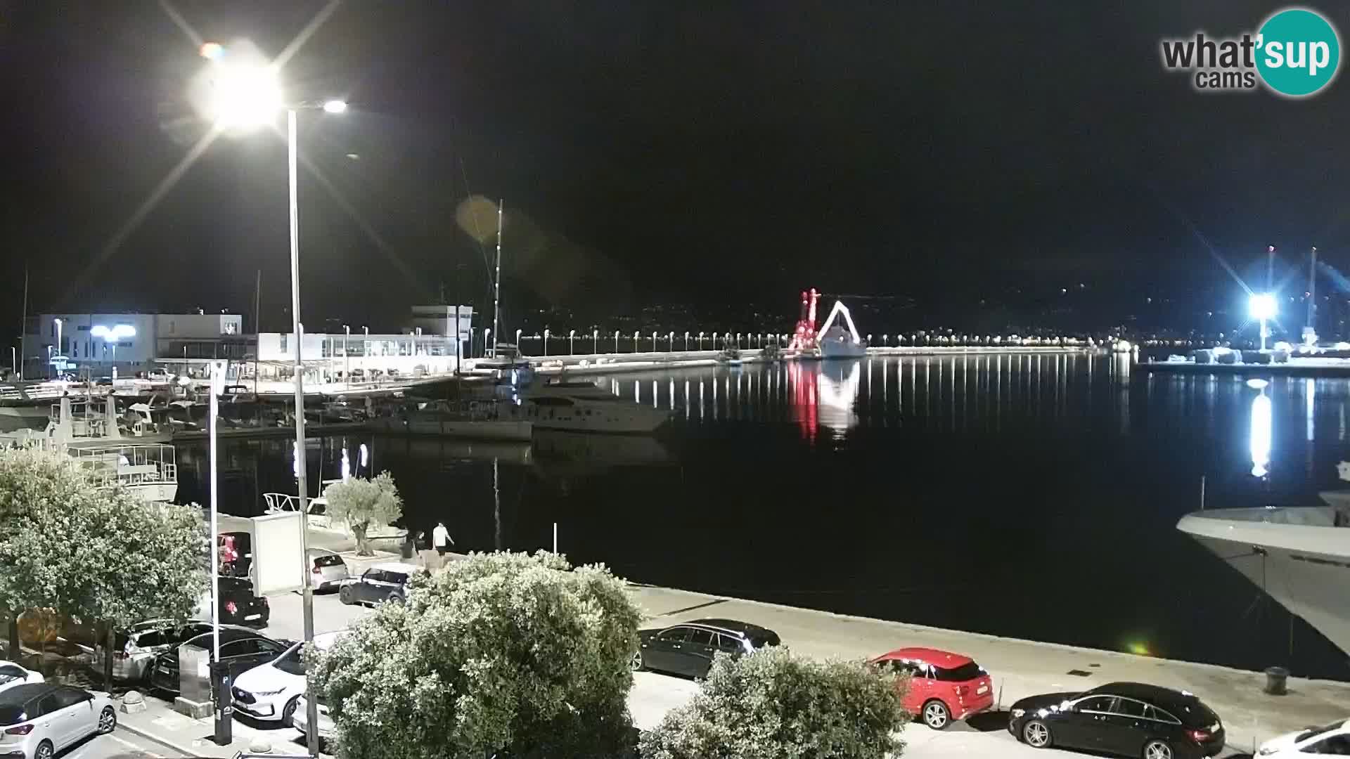 La Riva et Marina à Rijeka – Live Webcam Croatie
