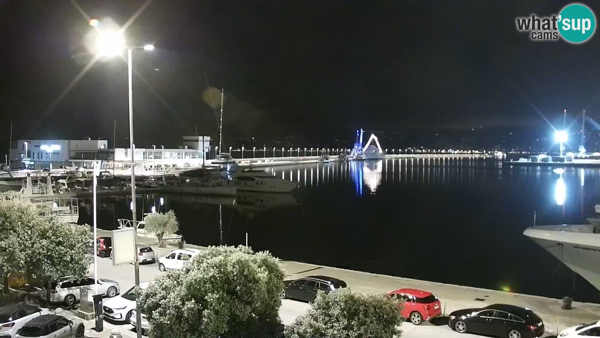 La Riva et Marina à Rijeka – Live Webcam Croatie