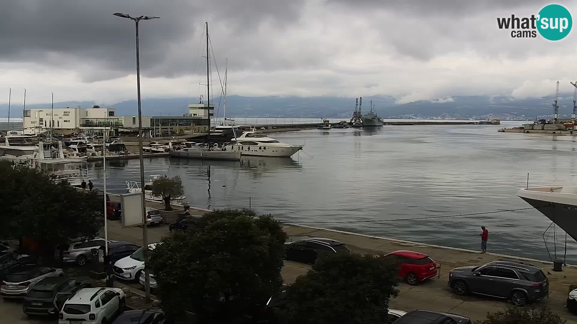 La Riva et Marina à Rijeka – Live Webcam Croatie