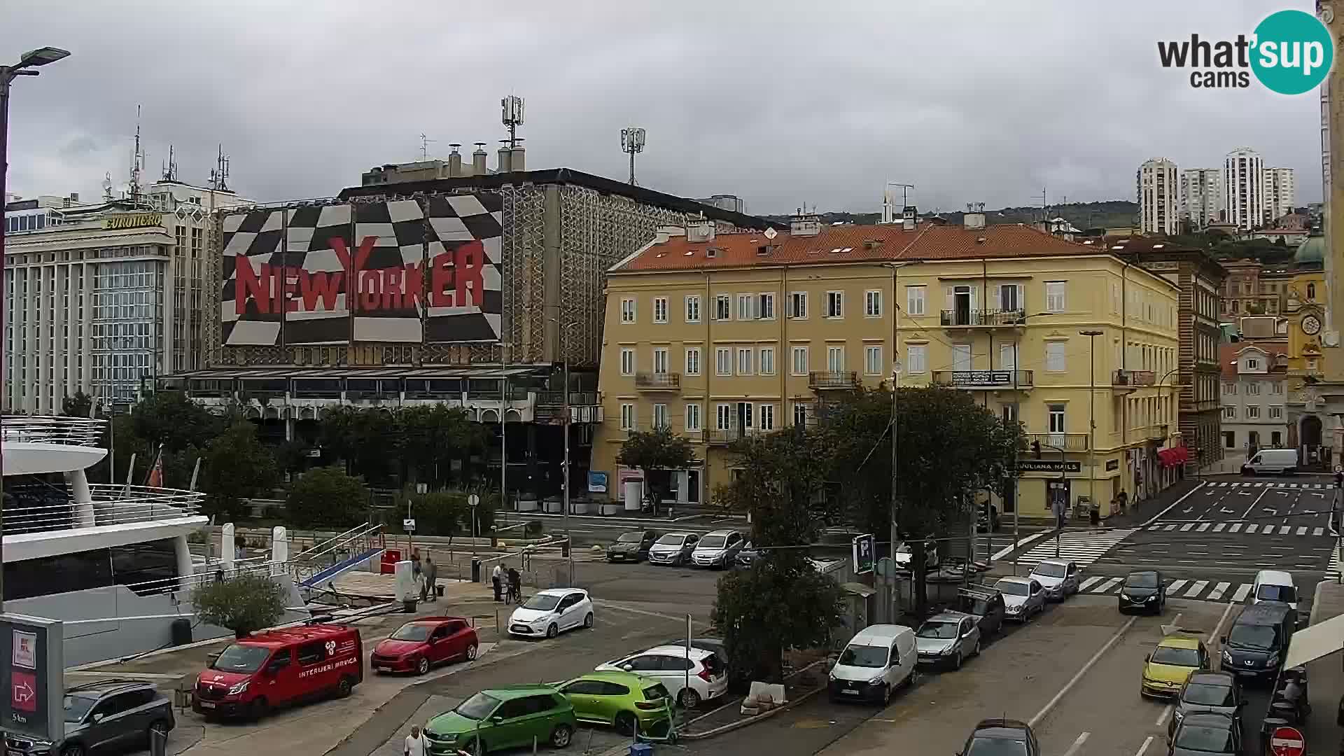 Die Riva und Marina in Rijeka – Live Webcam Kroatien