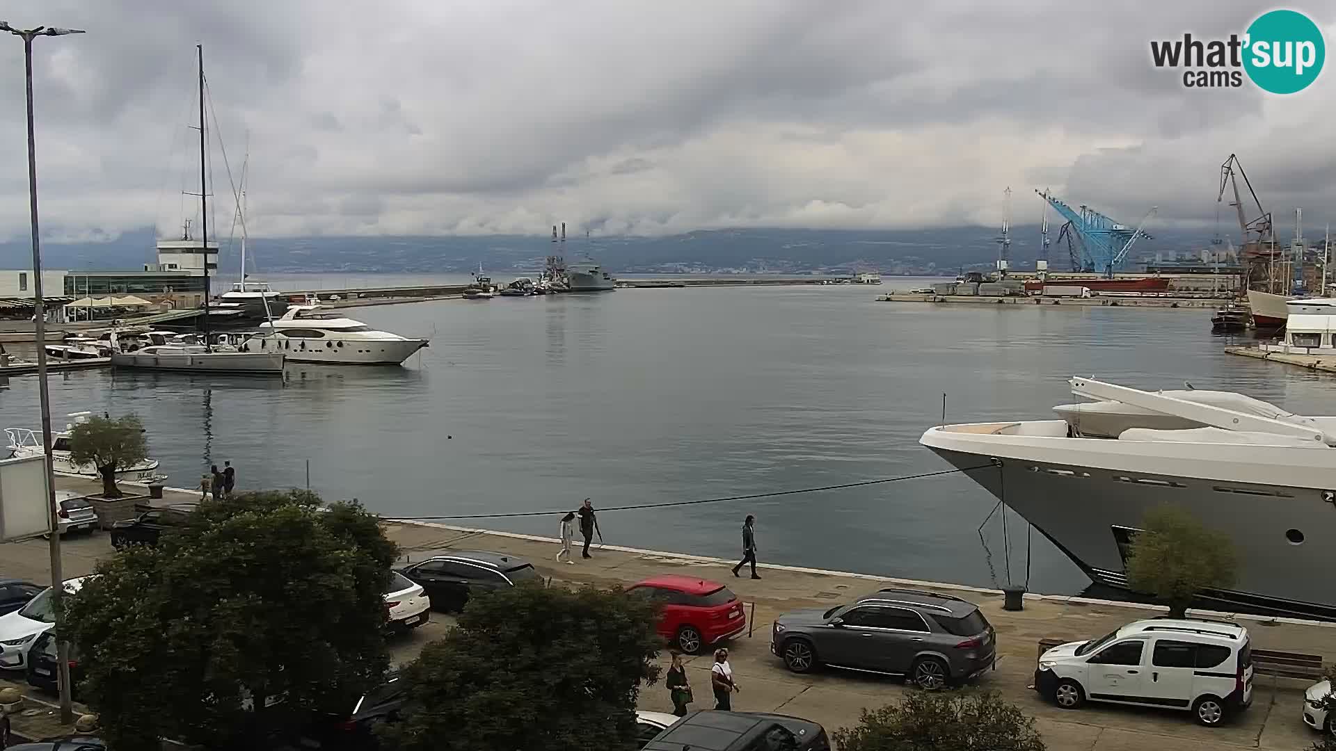 La Riva e la Marina a Rijeka (Fiume) – Live Webcam Croazia