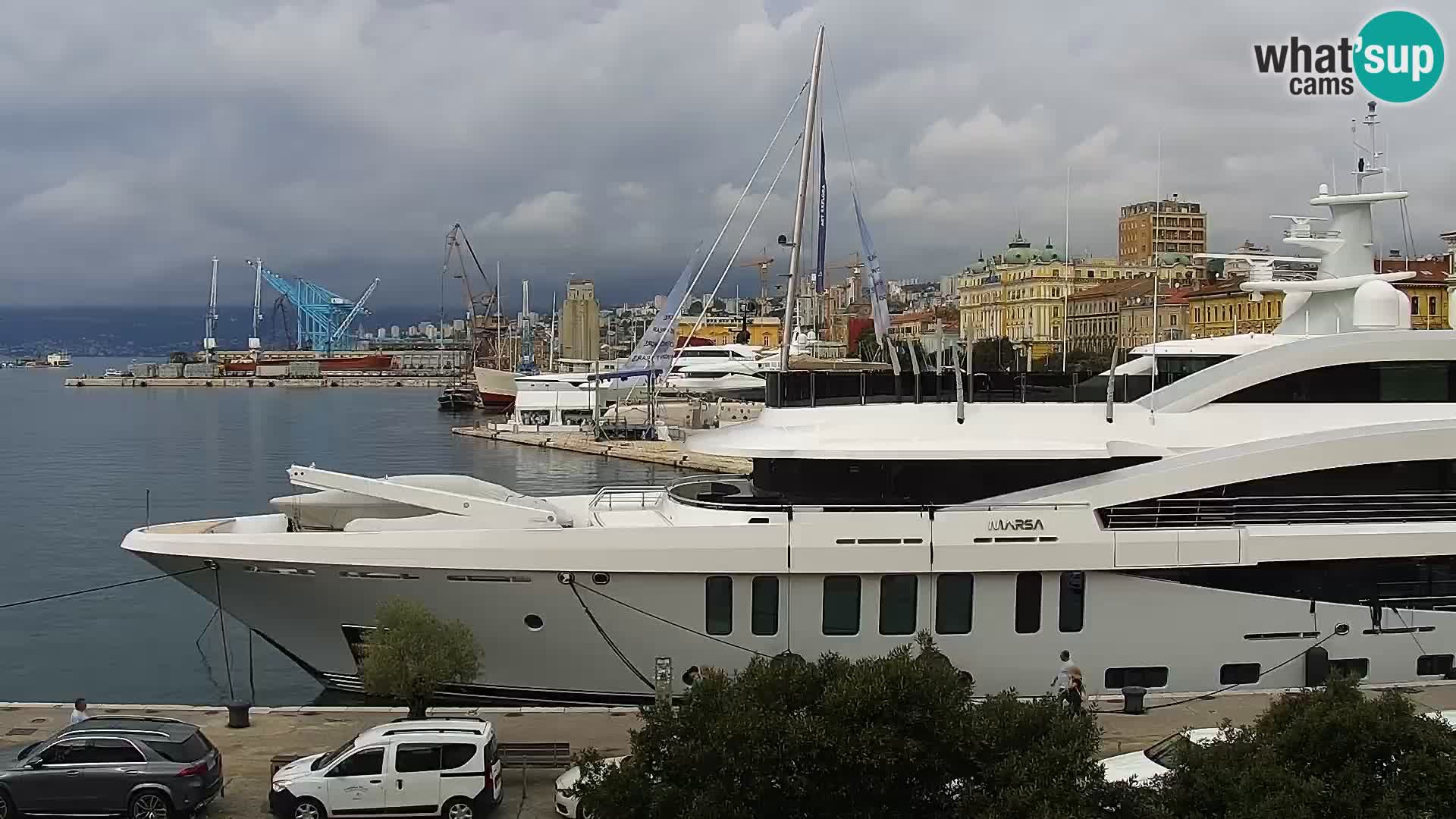 La Riva e la Marina a Rijeka (Fiume) – Live Webcam Croazia