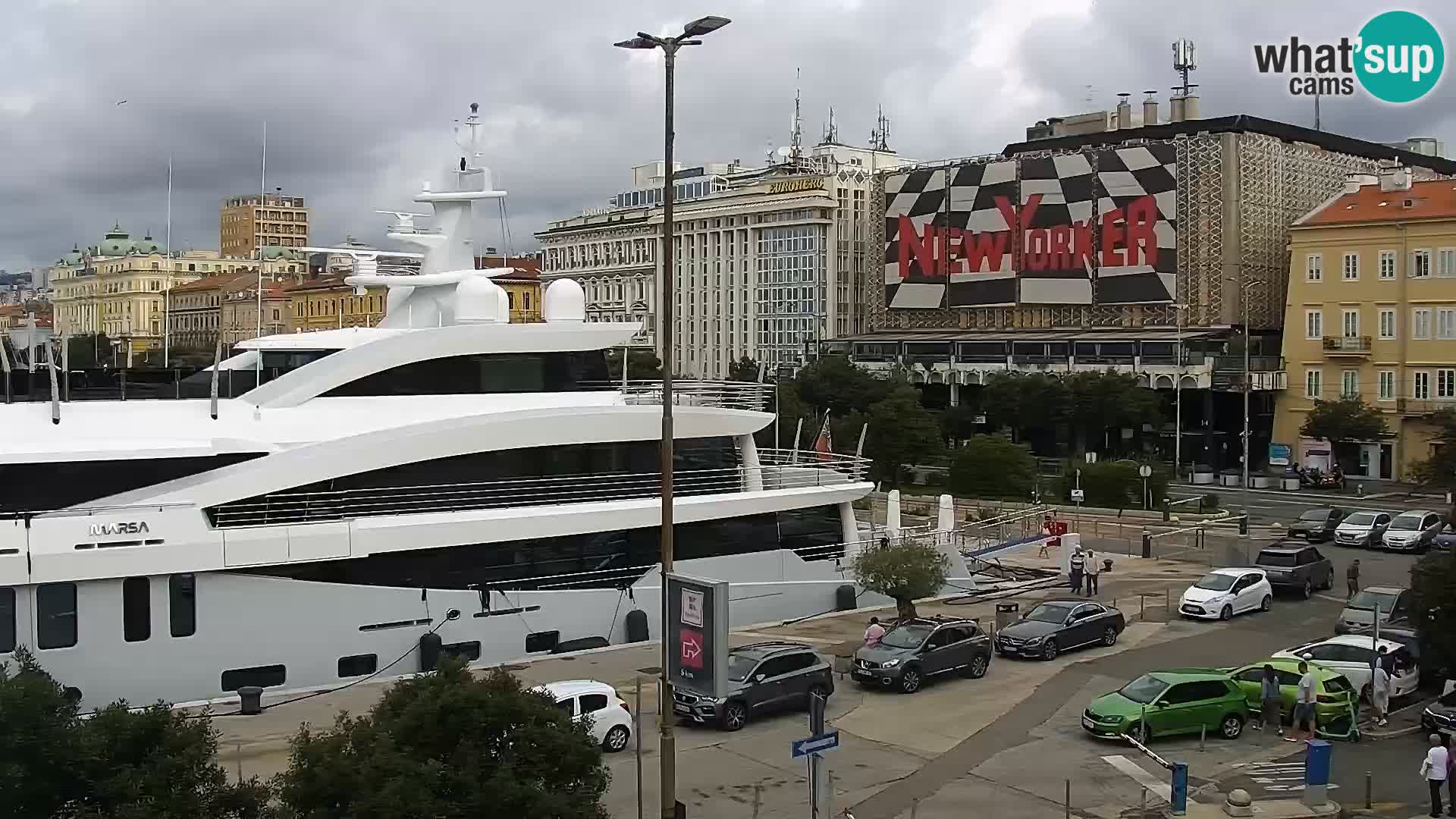 The Riva and Marina in Rijeka  – Live Webcam Croatia