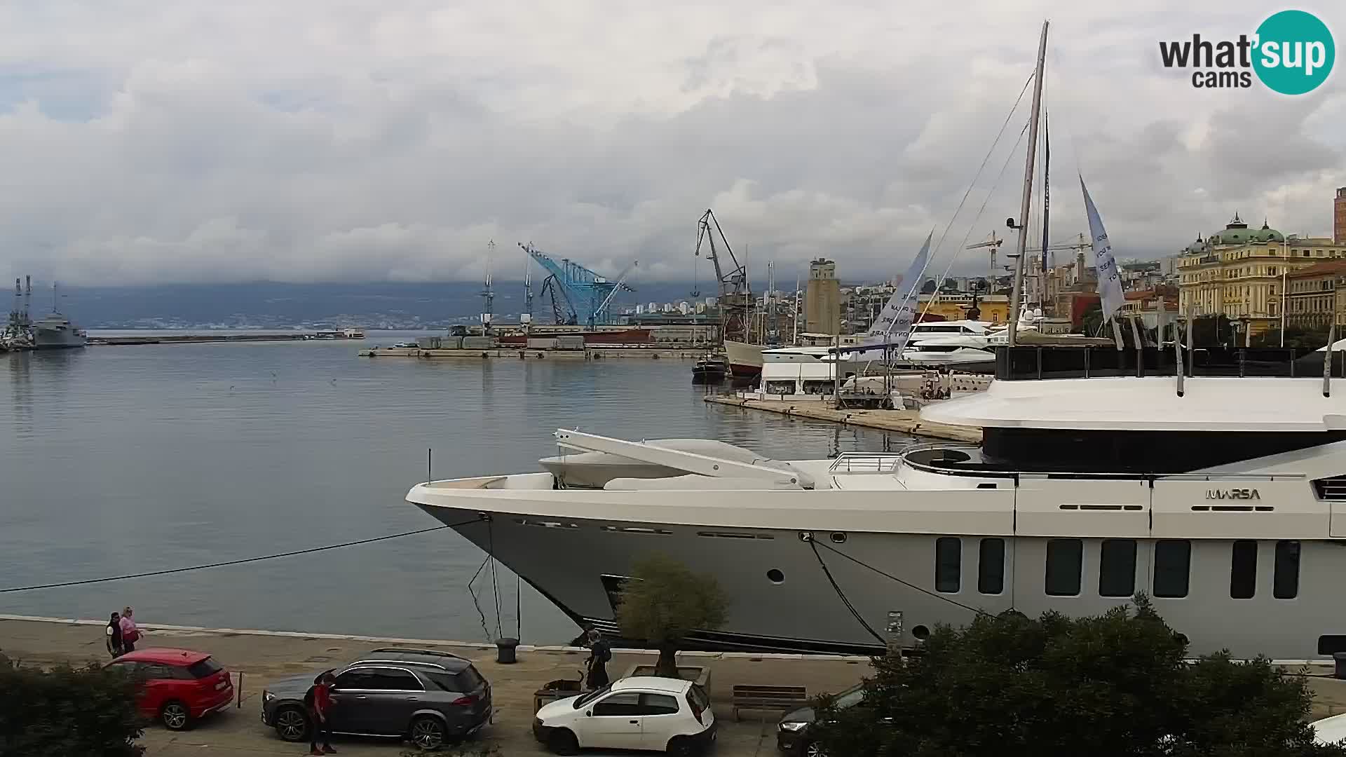 La Riva et Marina à Rijeka – Live Webcam Croatie