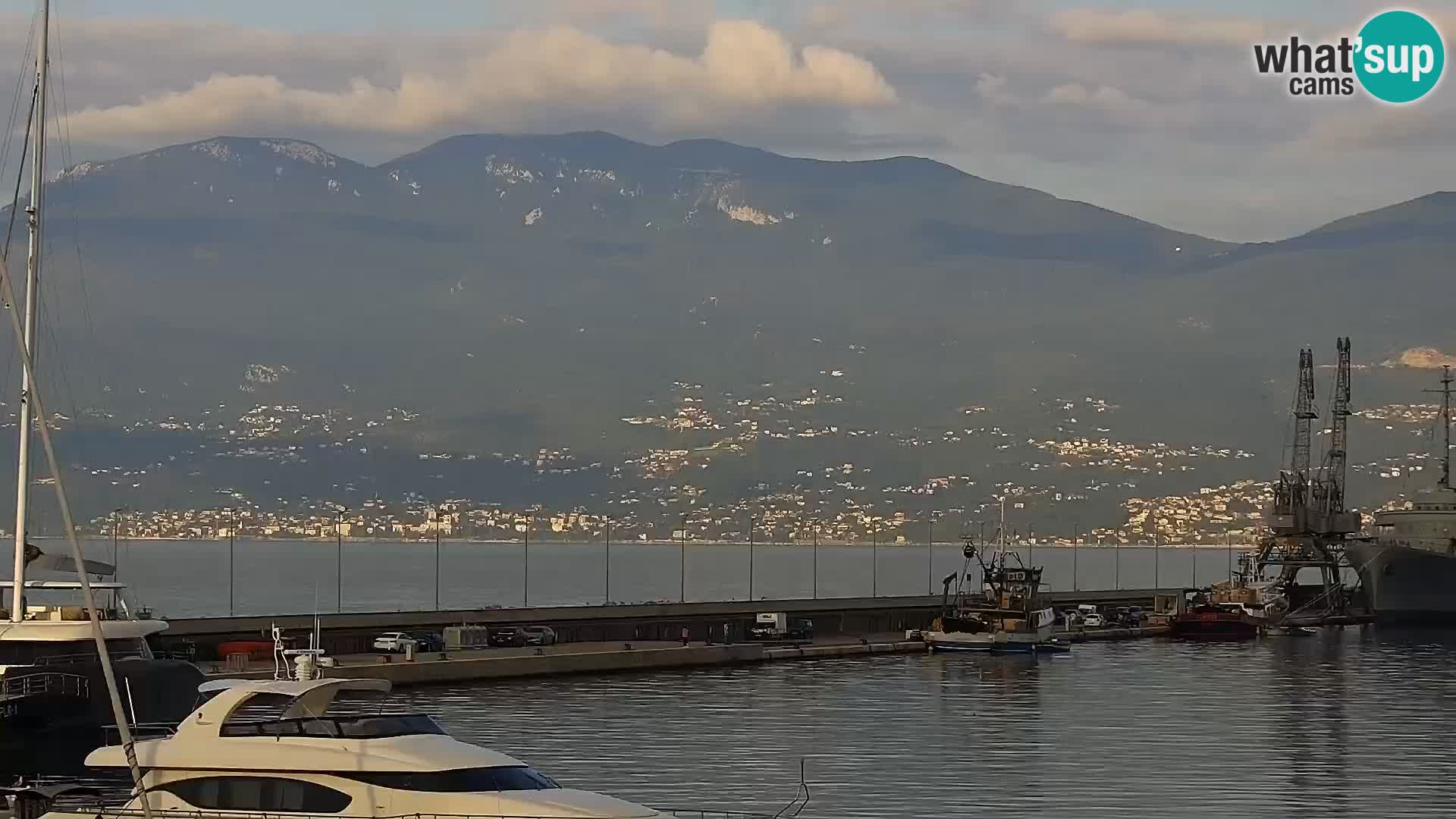 La Riva e la Marina a Rijeka (Fiume) – Live Webcam Croazia