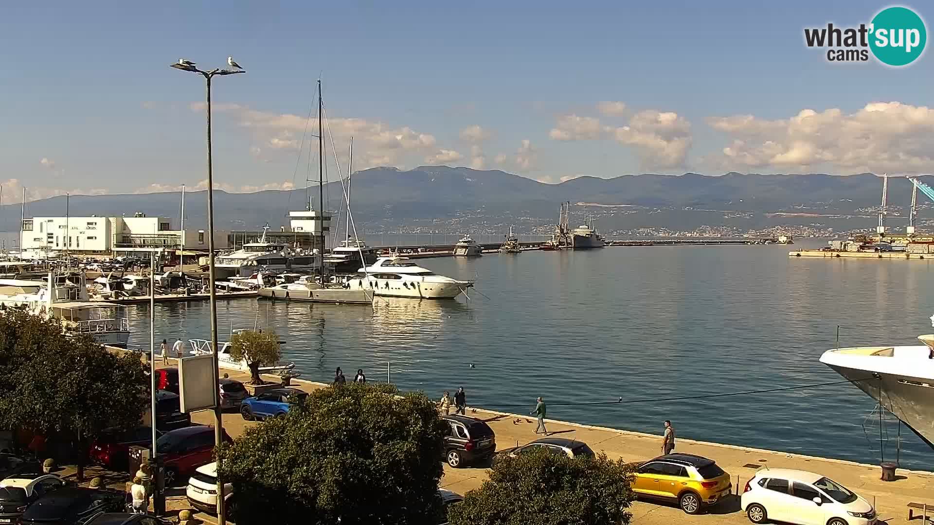 La Riva e la Marina a Rijeka (Fiume) – Live Webcam Croazia