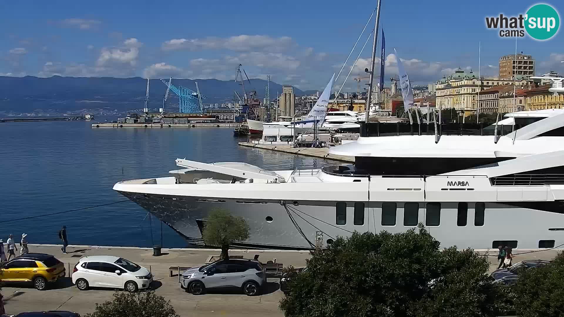 La Riva y Marina en Rijeka – Webcam en vivo Croacia