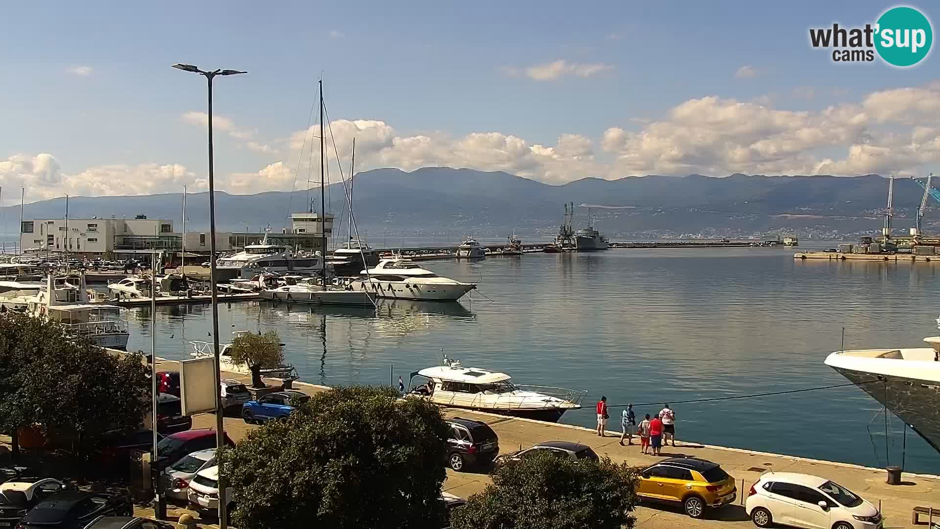 La Riva et Marina à Rijeka – Live Webcam Croatie