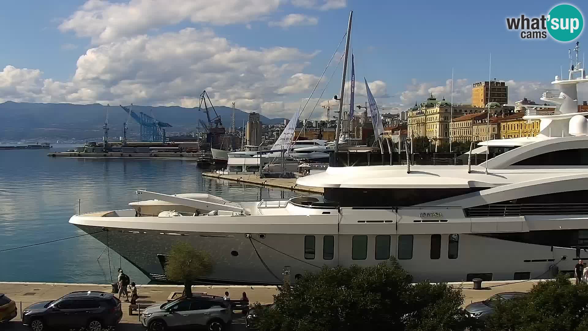 La Riva y Marina en Rijeka – Webcam en vivo Croacia
