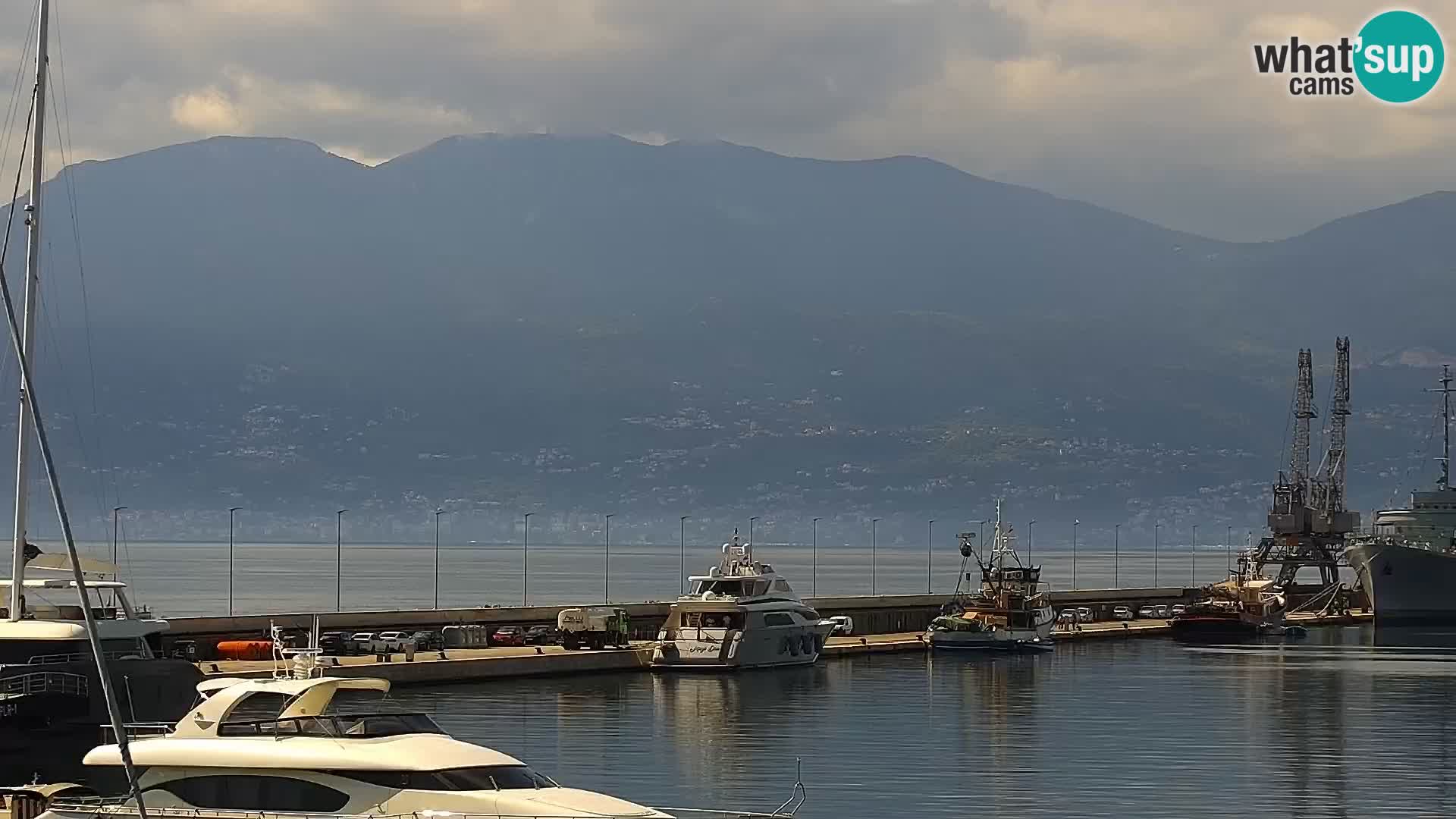 La Riva y Marina en Rijeka – Webcam en vivo Croacia
