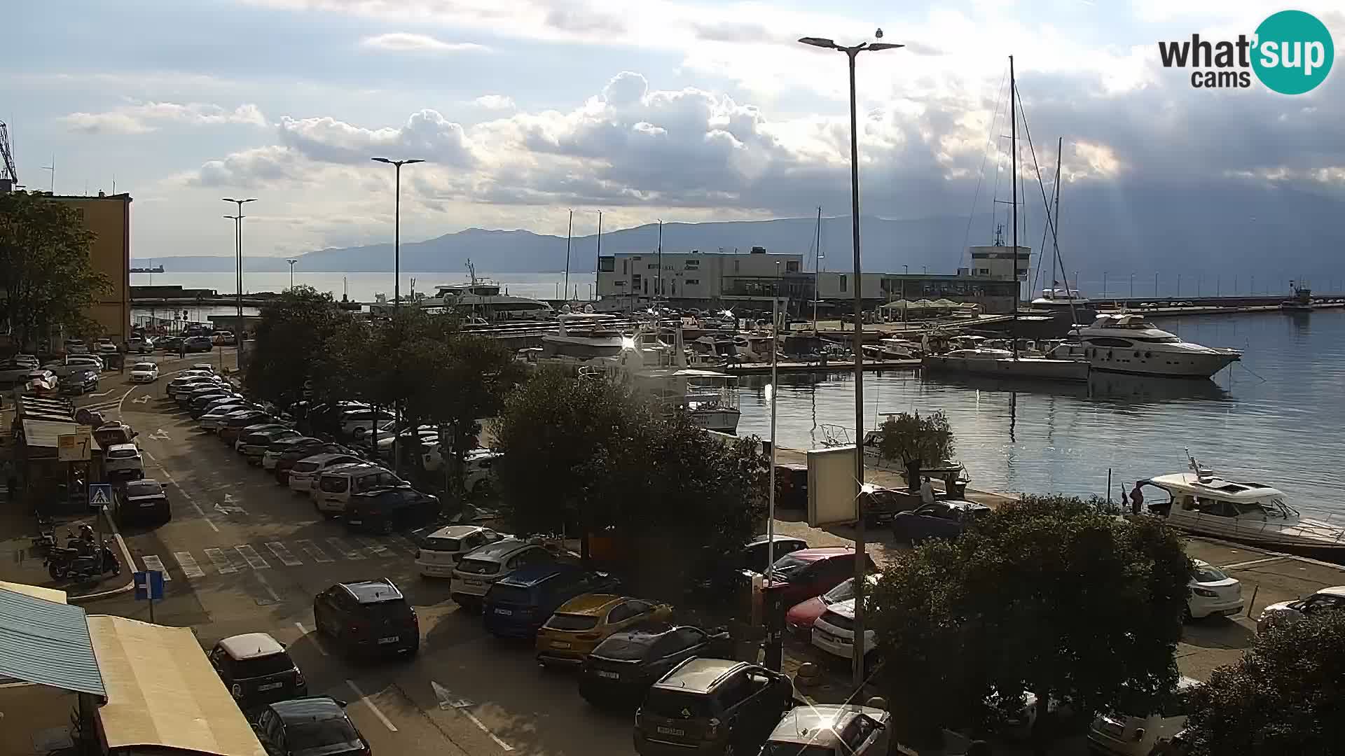 La Riva e la Marina a Rijeka (Fiume) – Live Webcam Croazia