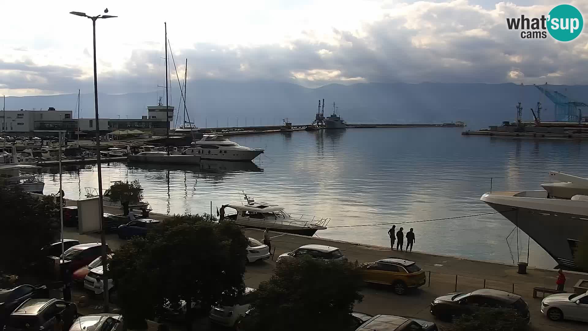 Die Riva und Marina in Rijeka – Live Webcam Kroatien