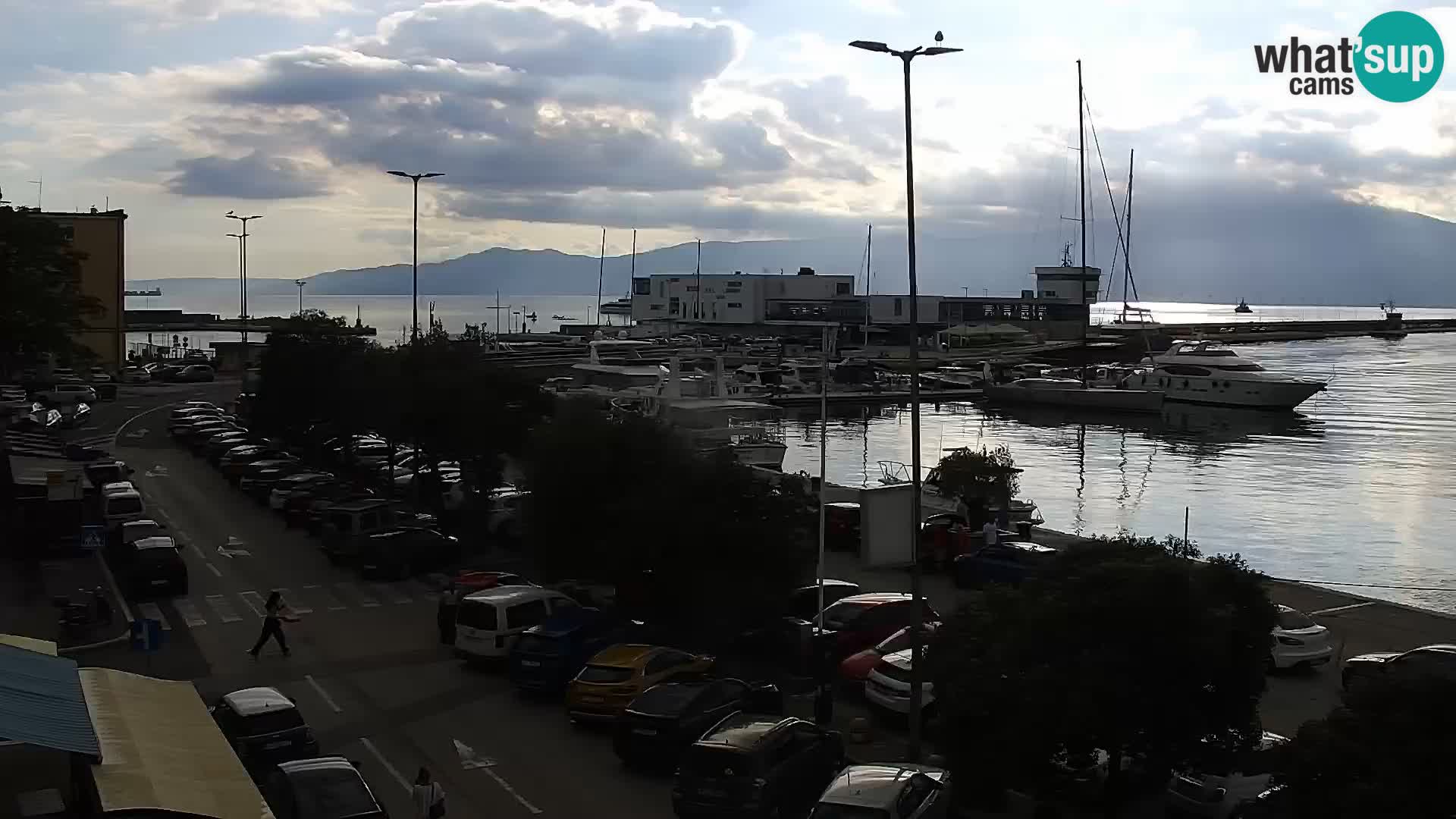 Die Riva und Marina in Rijeka – Live Webcam Kroatien