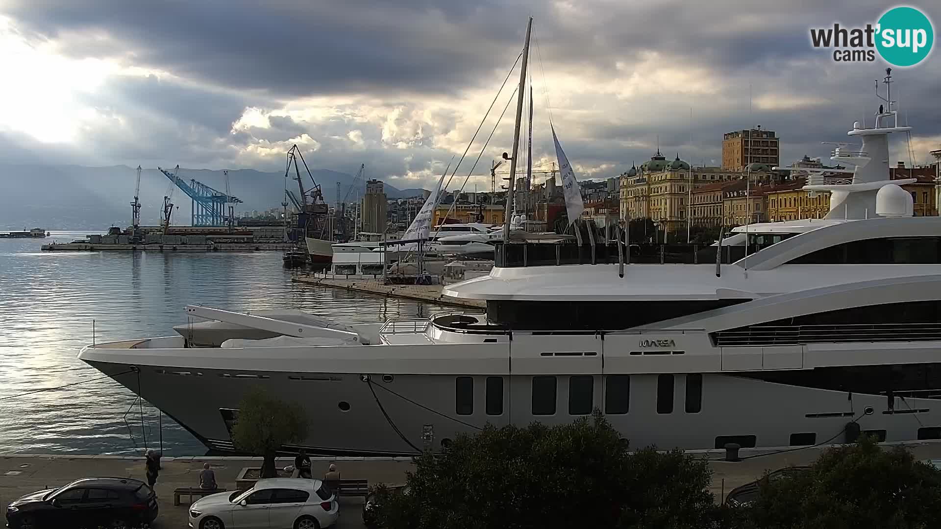 Die Riva und Marina in Rijeka – Live Webcam Kroatien