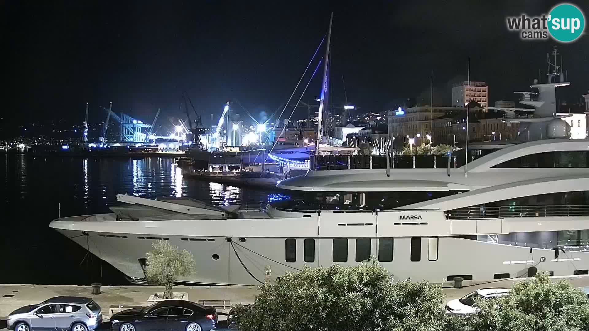 Riva i Marina u Rijeci – Web kamera uživo u Hrvatskoj