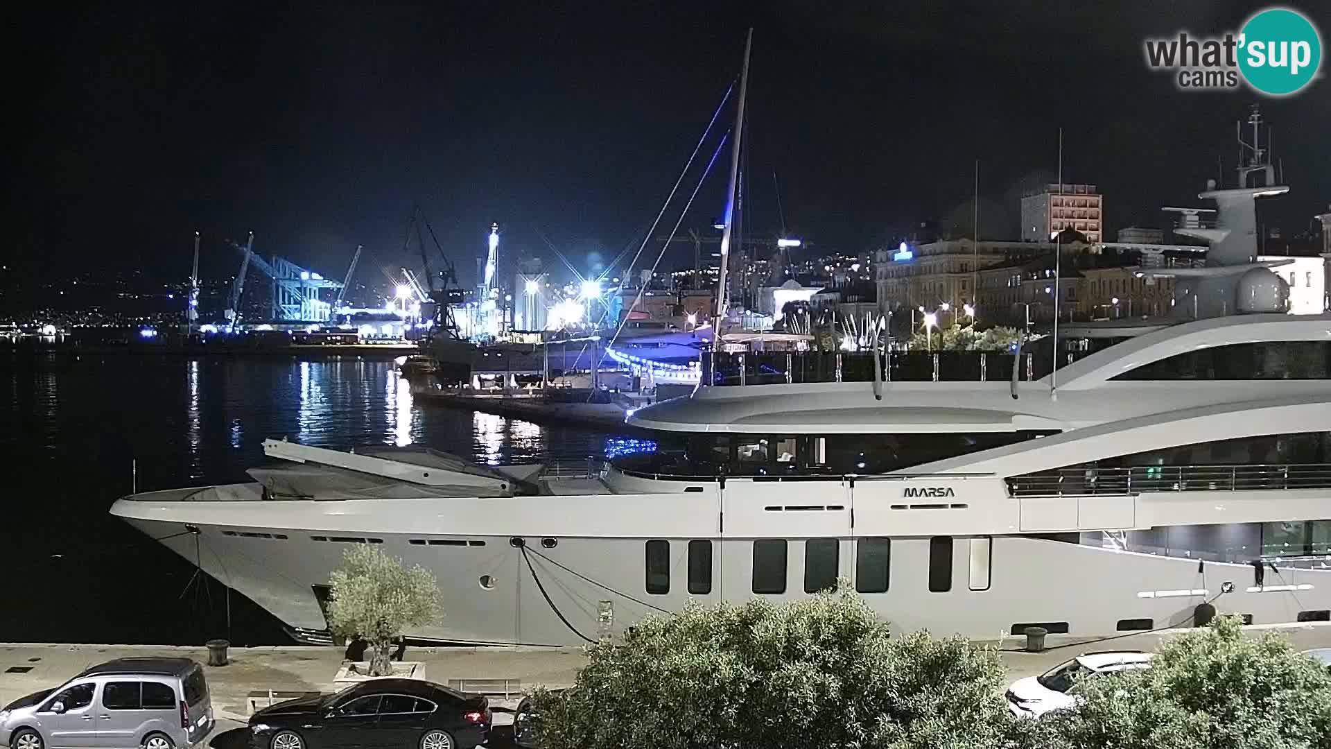 La Riva e la Marina a Rijeka (Fiume) – Live Webcam Croazia