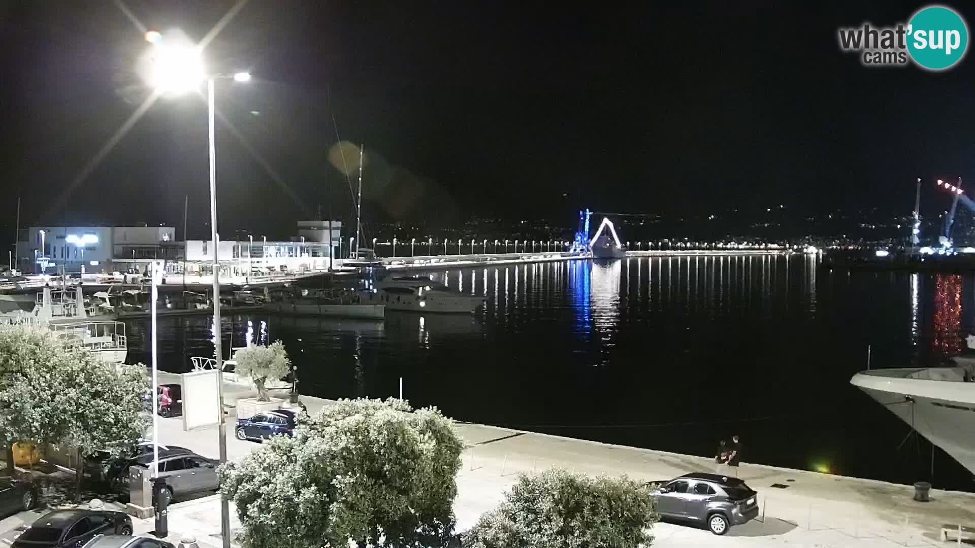 La Riva e la Marina a Rijeka (Fiume) – Live Webcam Croazia