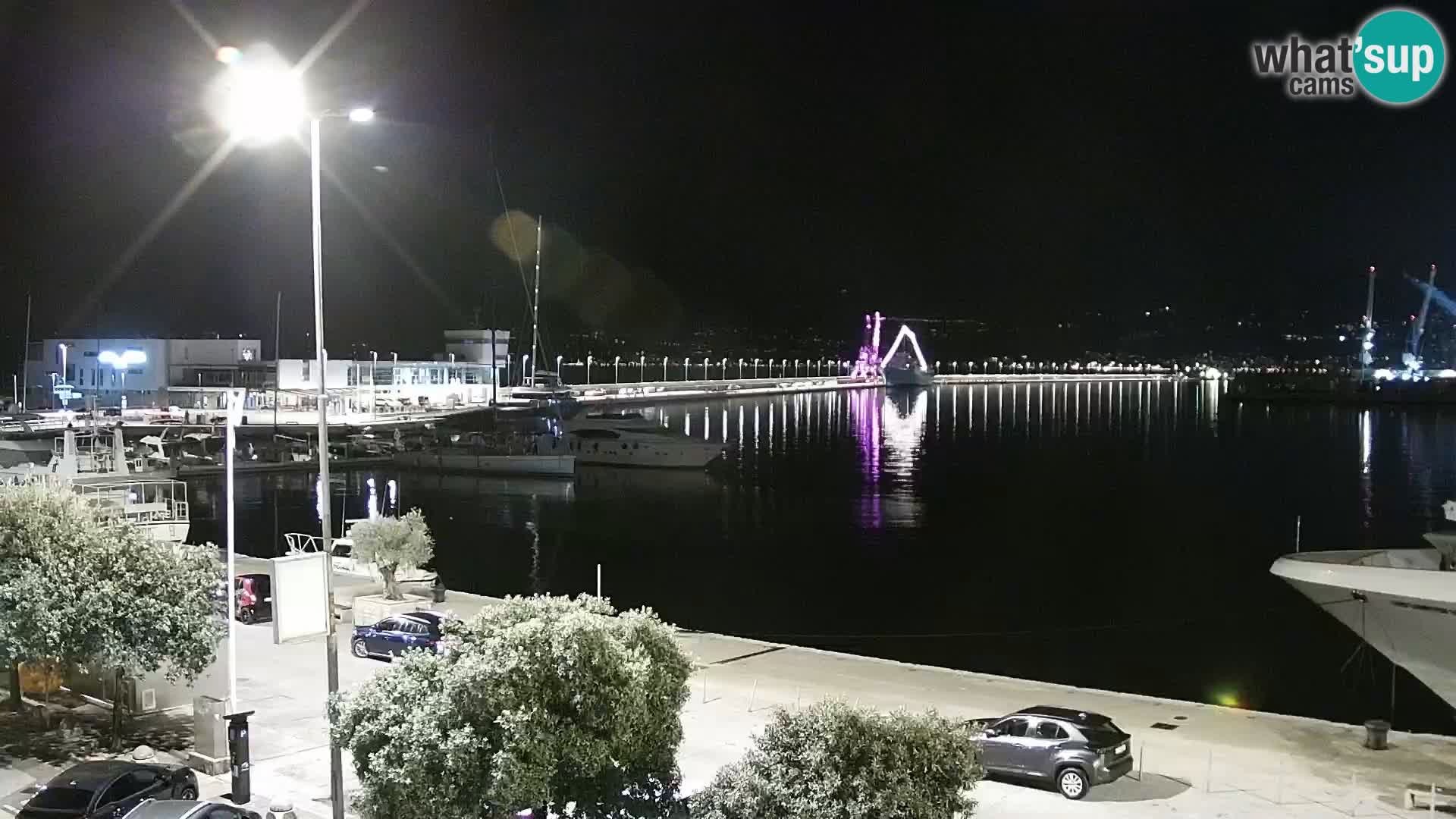 Riva i Marina u Rijeci – Web kamera uživo u Hrvatskoj