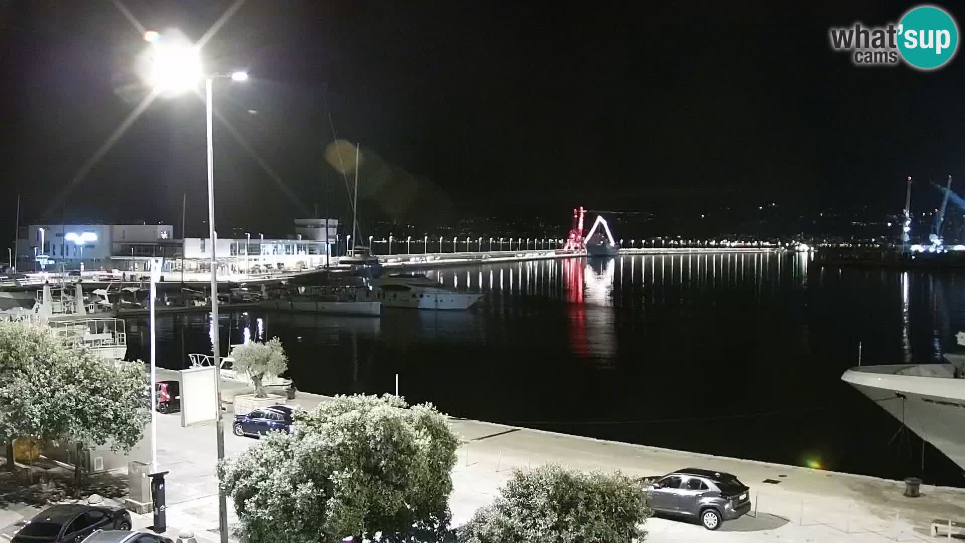 Die Riva und Marina in Rijeka – Live Webcam Kroatien