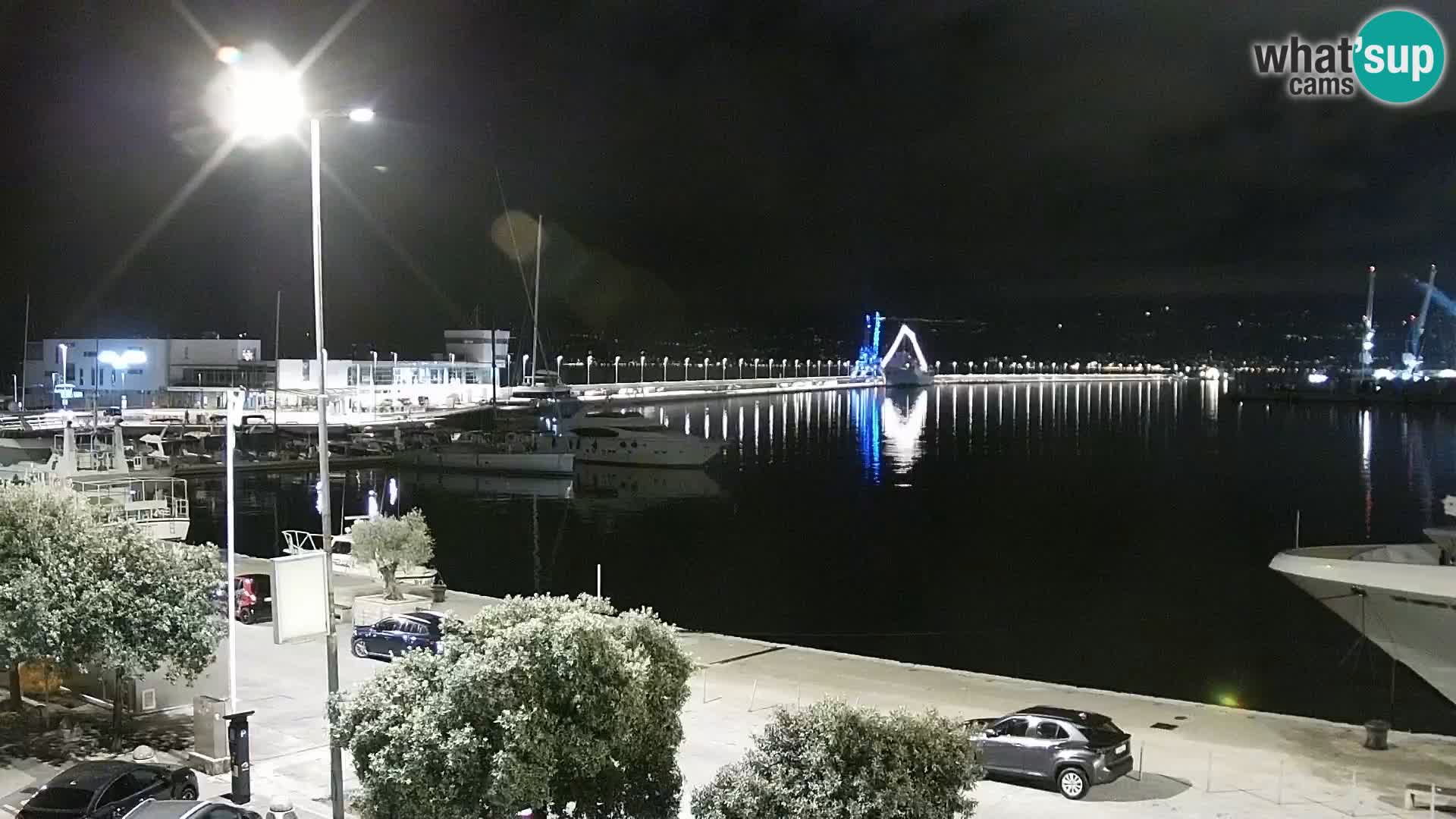 La Riva e la Marina a Rijeka (Fiume) – Live Webcam Croazia