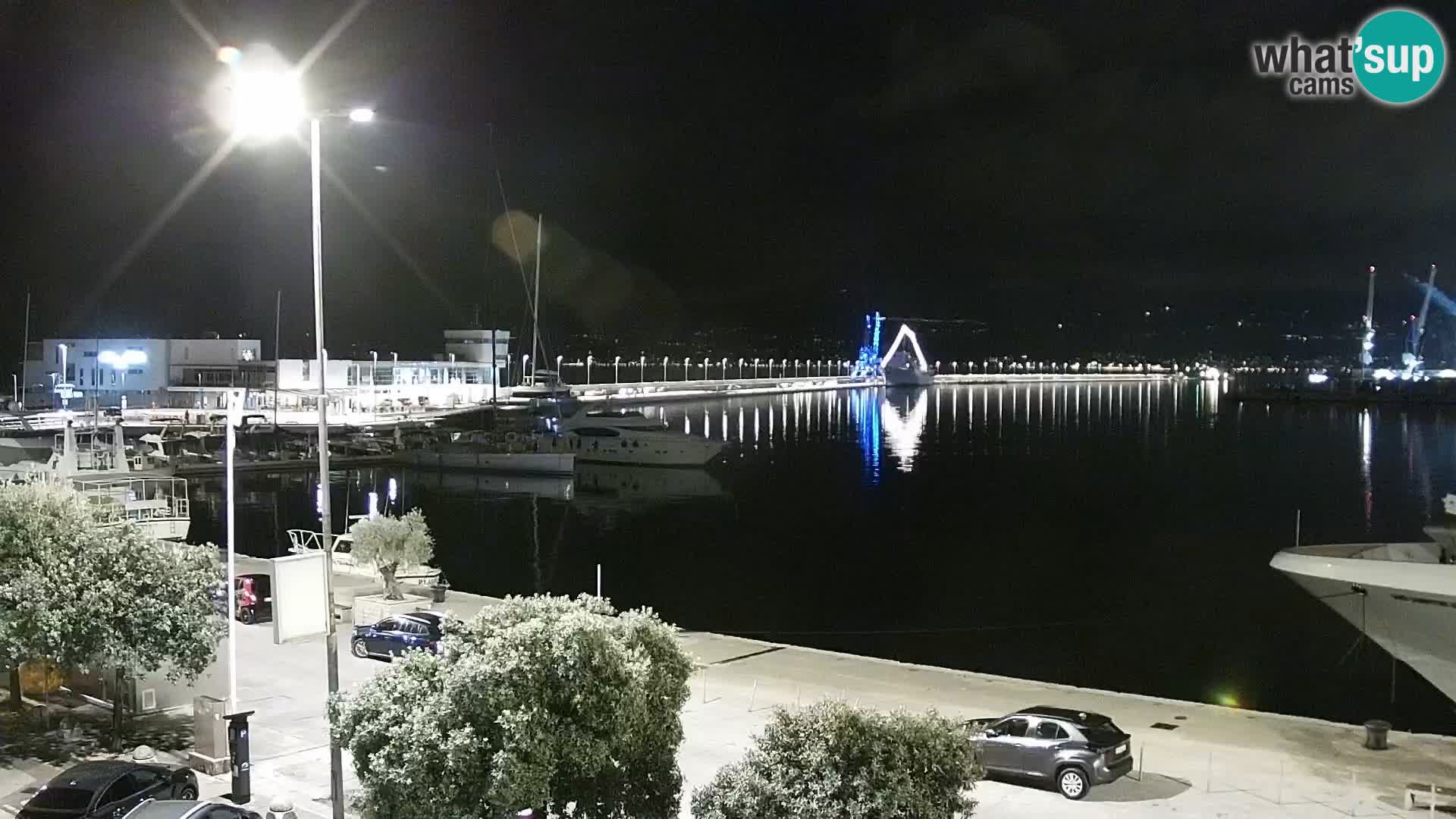 La Riva et Marina à Rijeka – Live Webcam Croatie