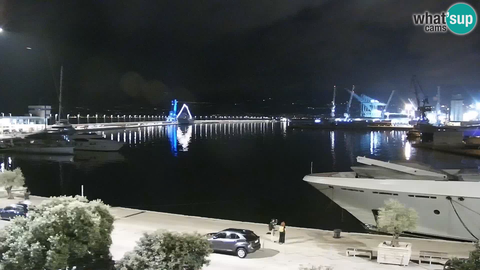 Die Riva und Marina in Rijeka – Live Webcam Kroatien