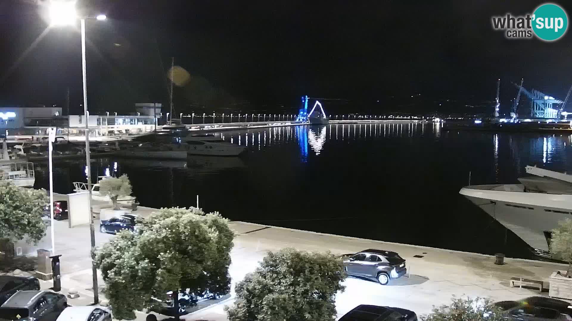 The Riva and Marina in Rijeka  – Live Webcam Croatia