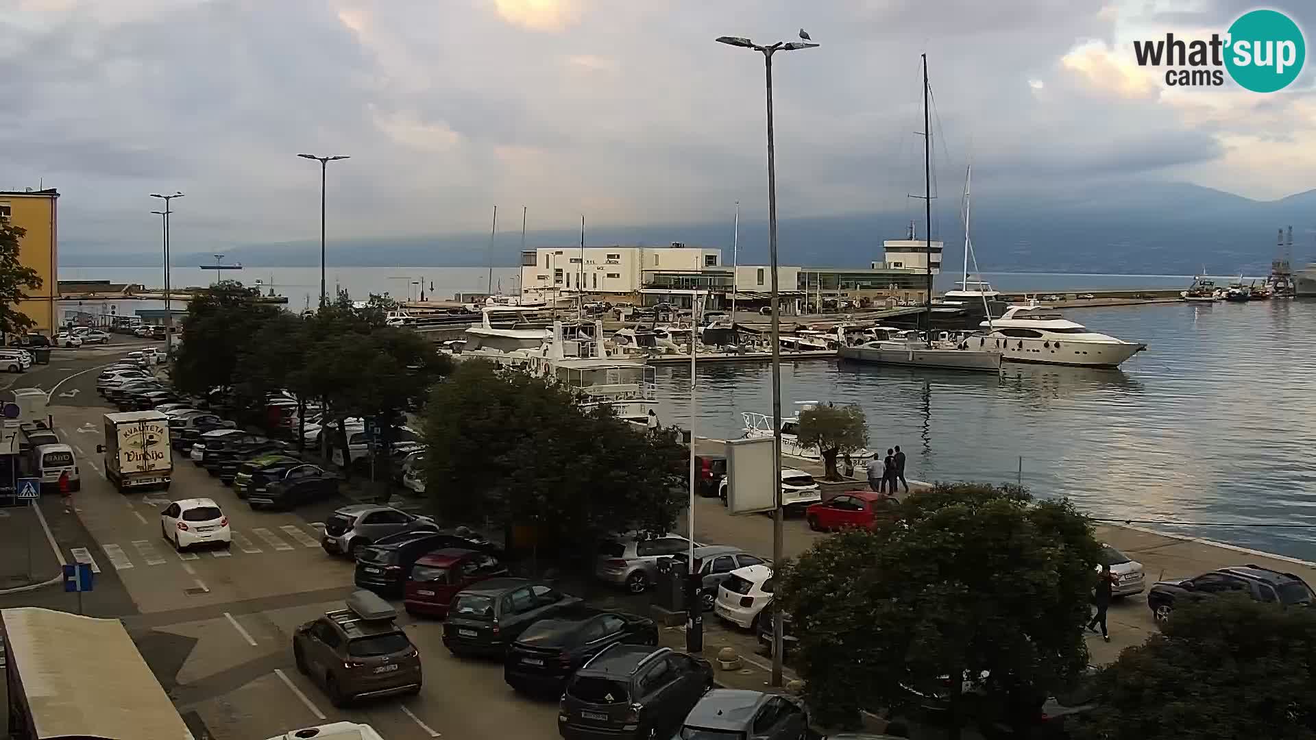 The Riva and Marina in Rijeka  – Live Webcam Croatia
