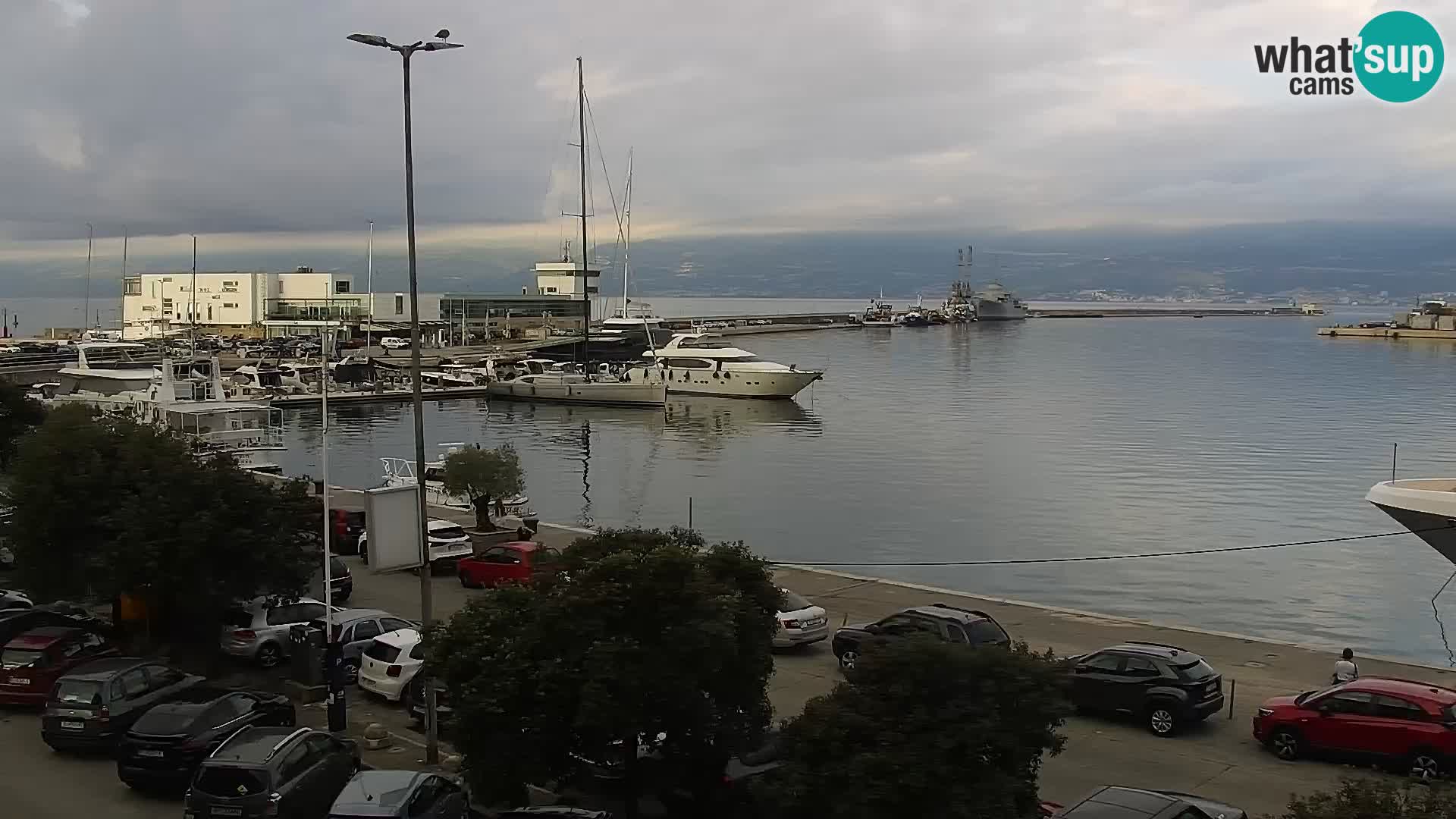 Die Riva und Marina in Rijeka – Live Webcam Kroatien