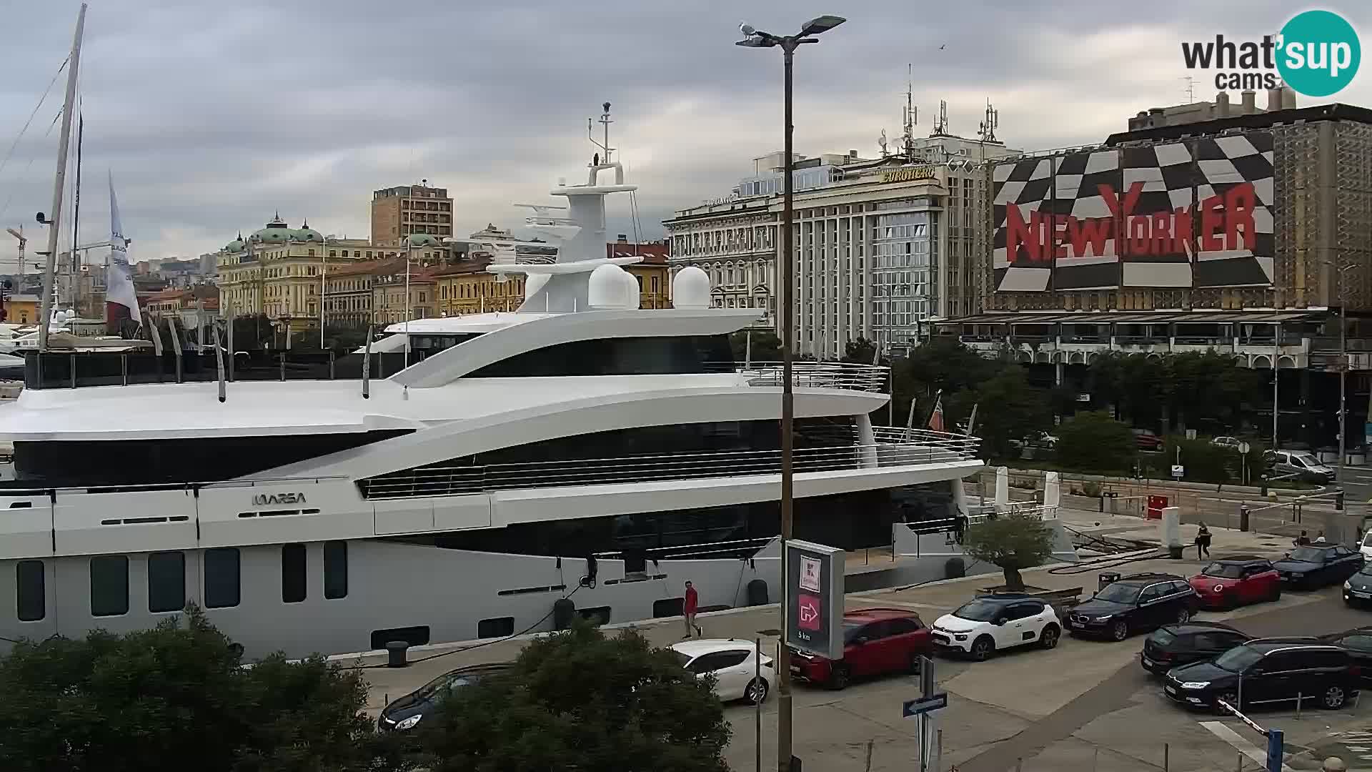 Riva i Marina u Rijeci – Web kamera uživo u Hrvatskoj