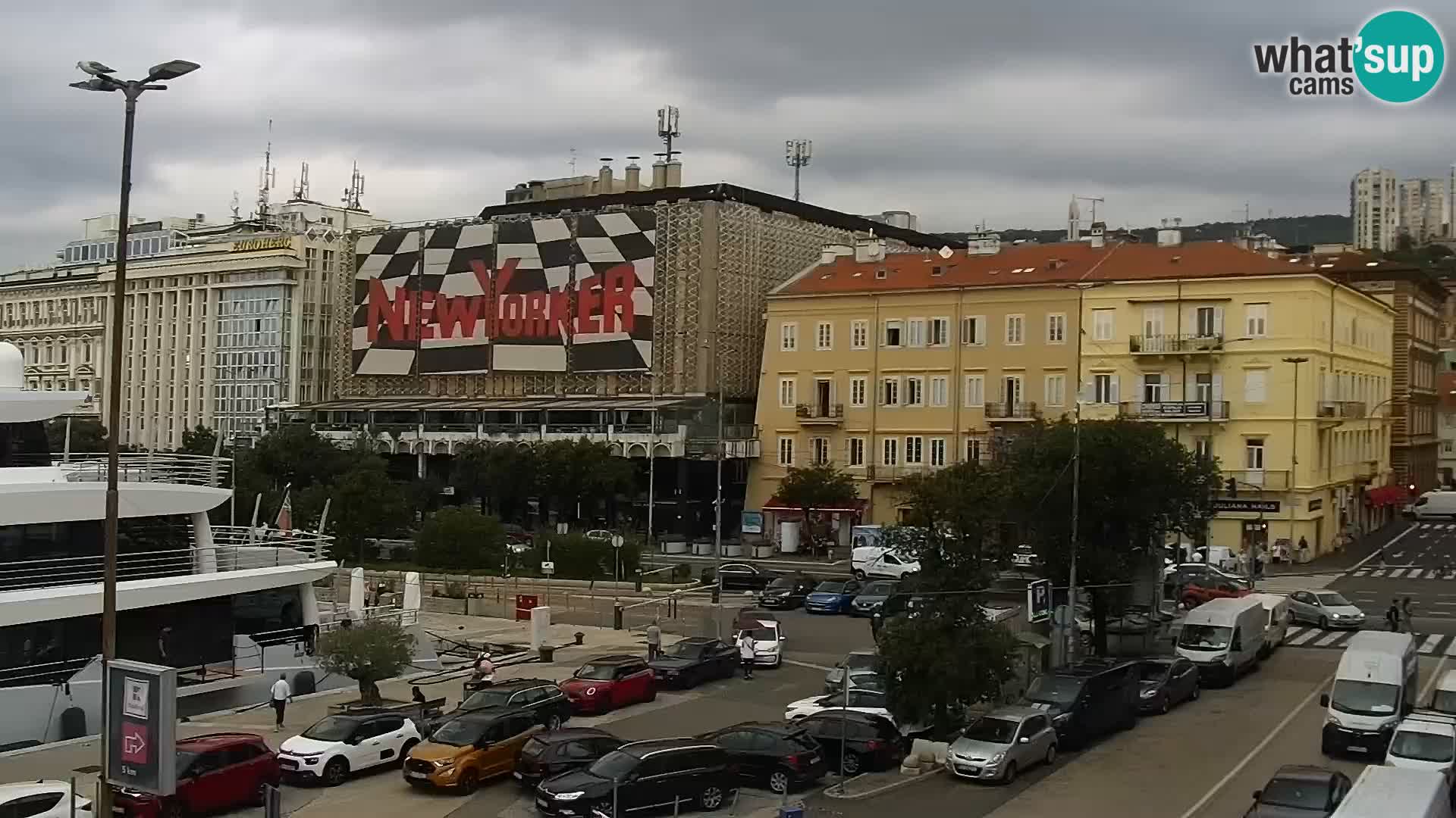 Die Riva und Marina in Rijeka – Live Webcam Kroatien