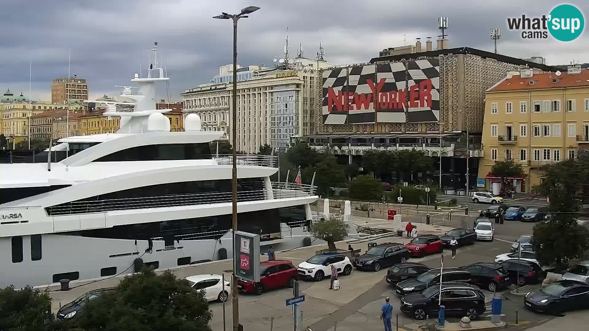 La Riva e la Marina a Rijeka (Fiume) – Live Webcam Croazia