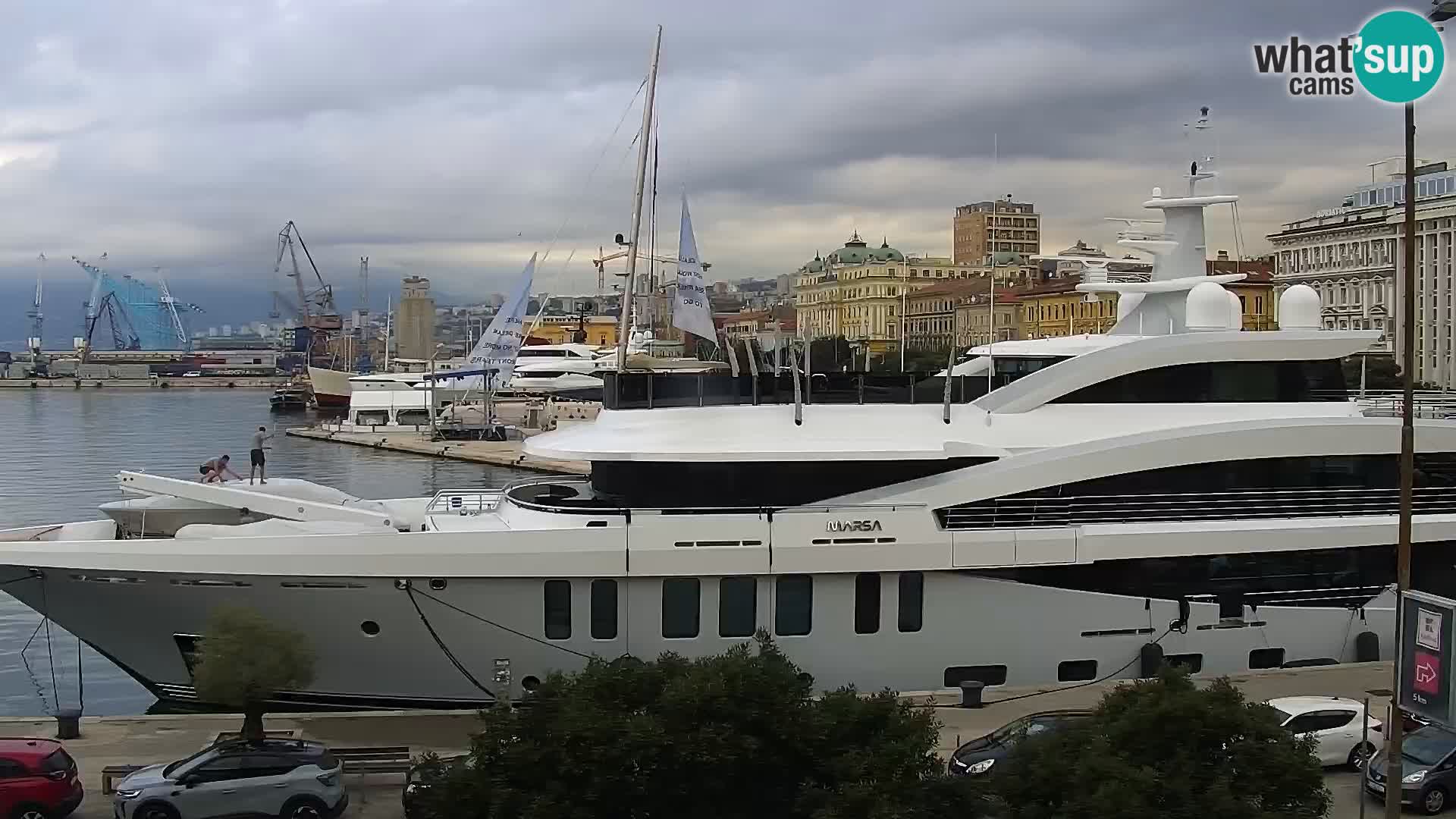 La Riva y Marina en Rijeka – Webcam en vivo Croacia