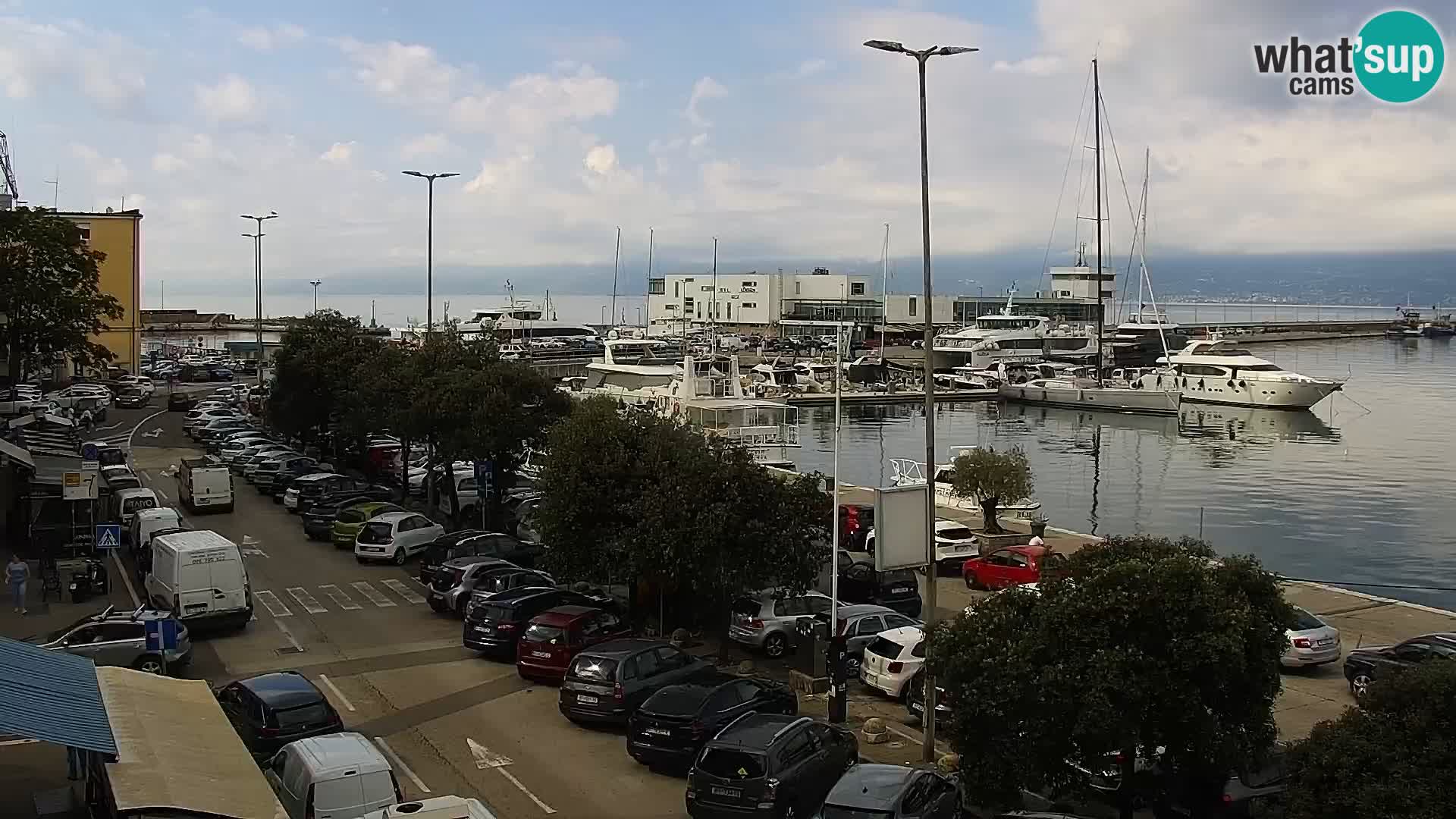 La Riva e la Marina a Rijeka (Fiume) – Live Webcam Croazia
