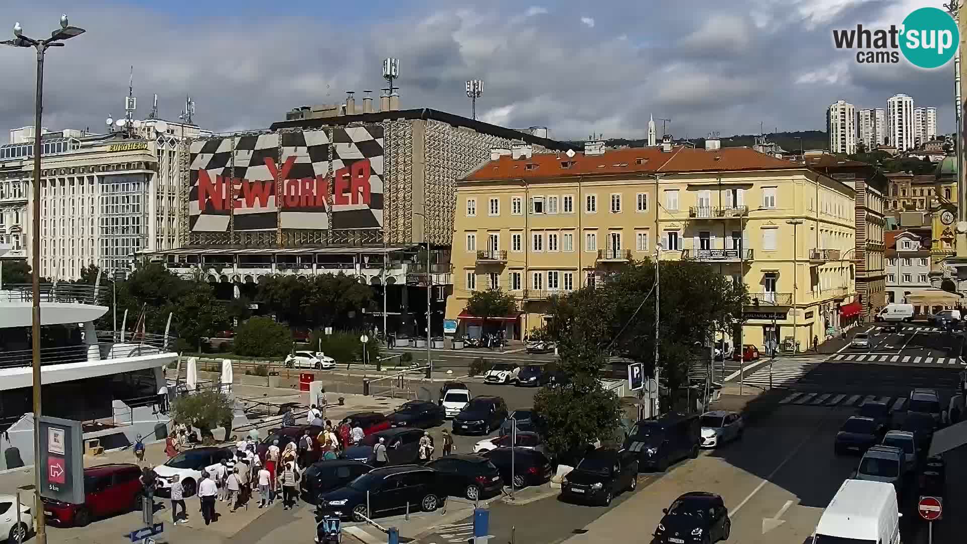 La Riva e la Marina a Rijeka (Fiume) – Live Webcam Croazia