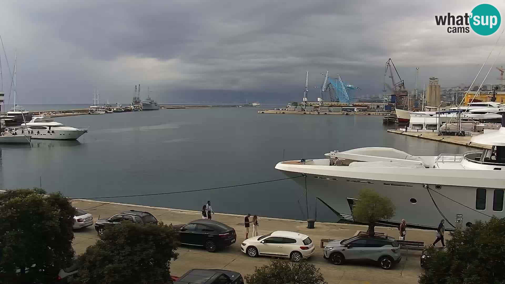 The Riva and Marina in Rijeka  – Live Webcam Croatia