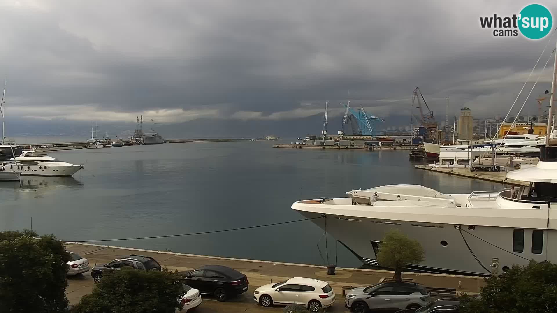 La Riva e la Marina a Rijeka (Fiume) – Live Webcam Croazia