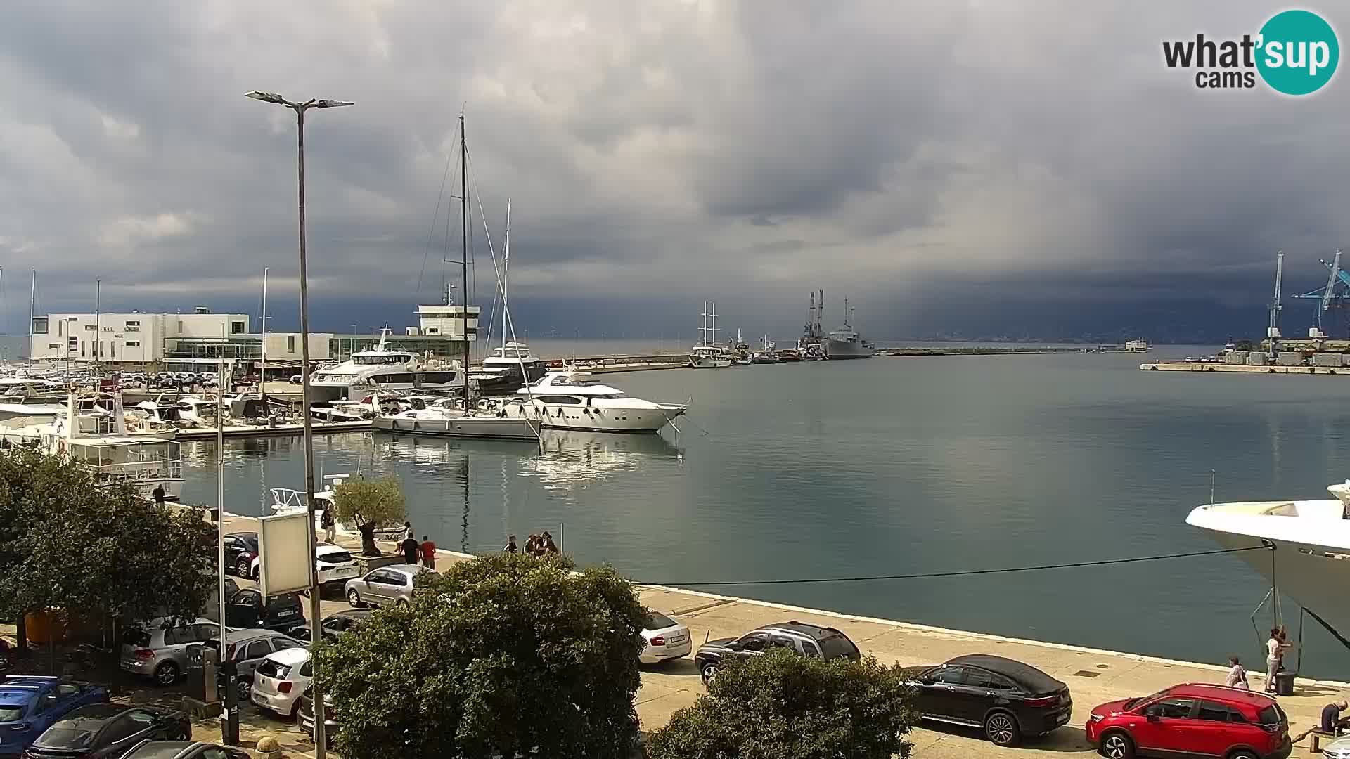 The Riva and Marina in Rijeka  – Live Webcam Croatia