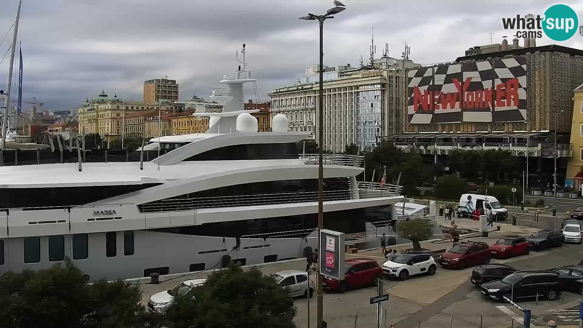 La Riva y Marina en Rijeka – Webcam en vivo Croacia