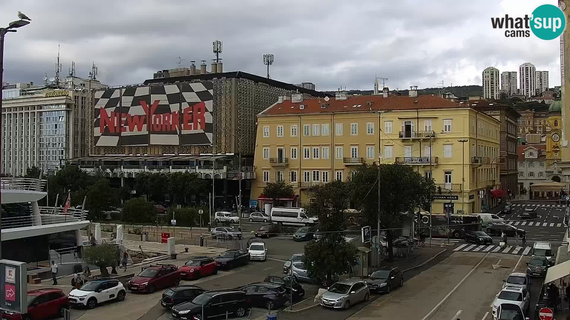 La Riva e la Marina a Rijeka (Fiume) – Live Webcam Croazia