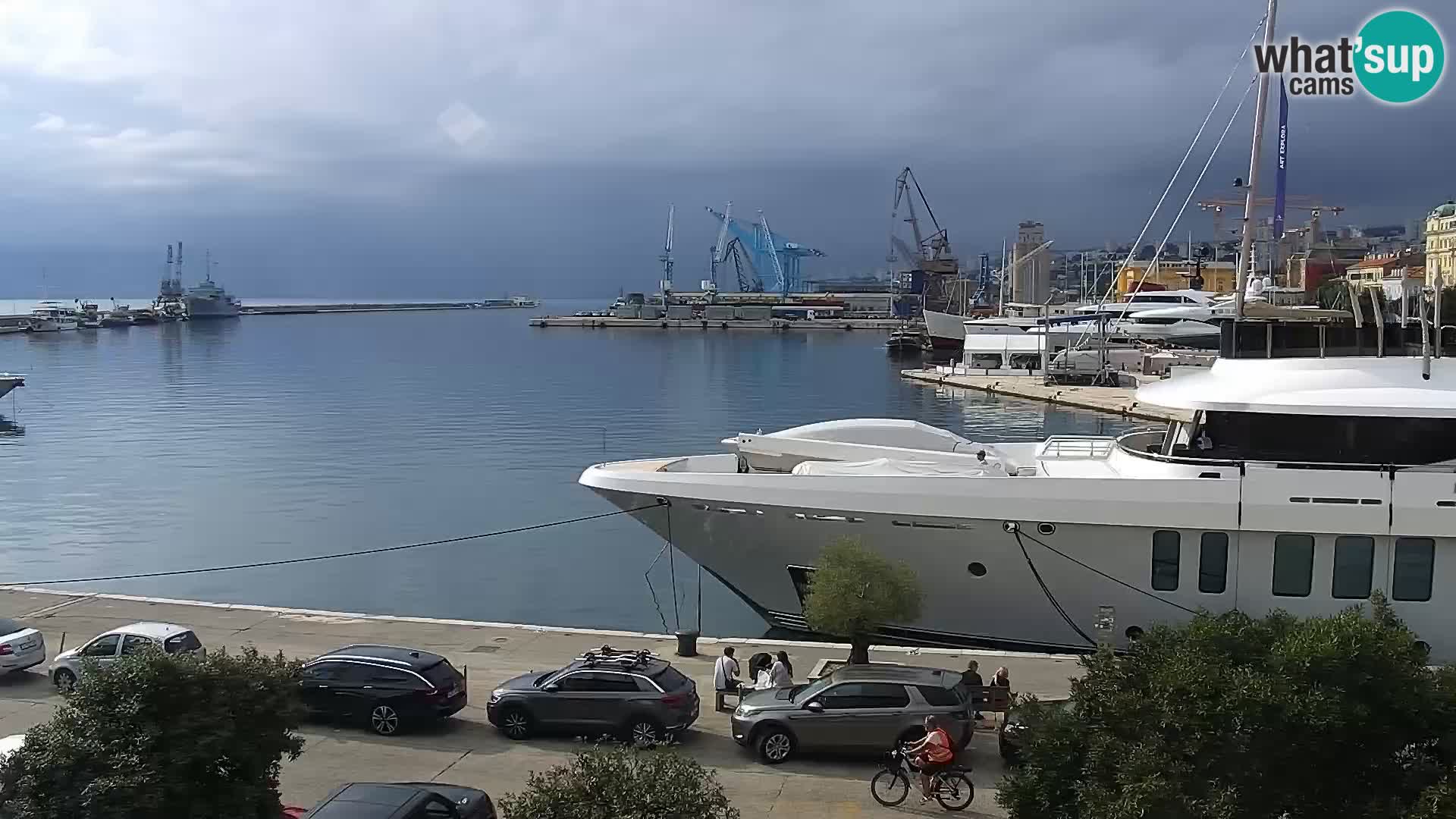 Riva i Marina u Rijeci – Web kamera uživo u Hrvatskoj