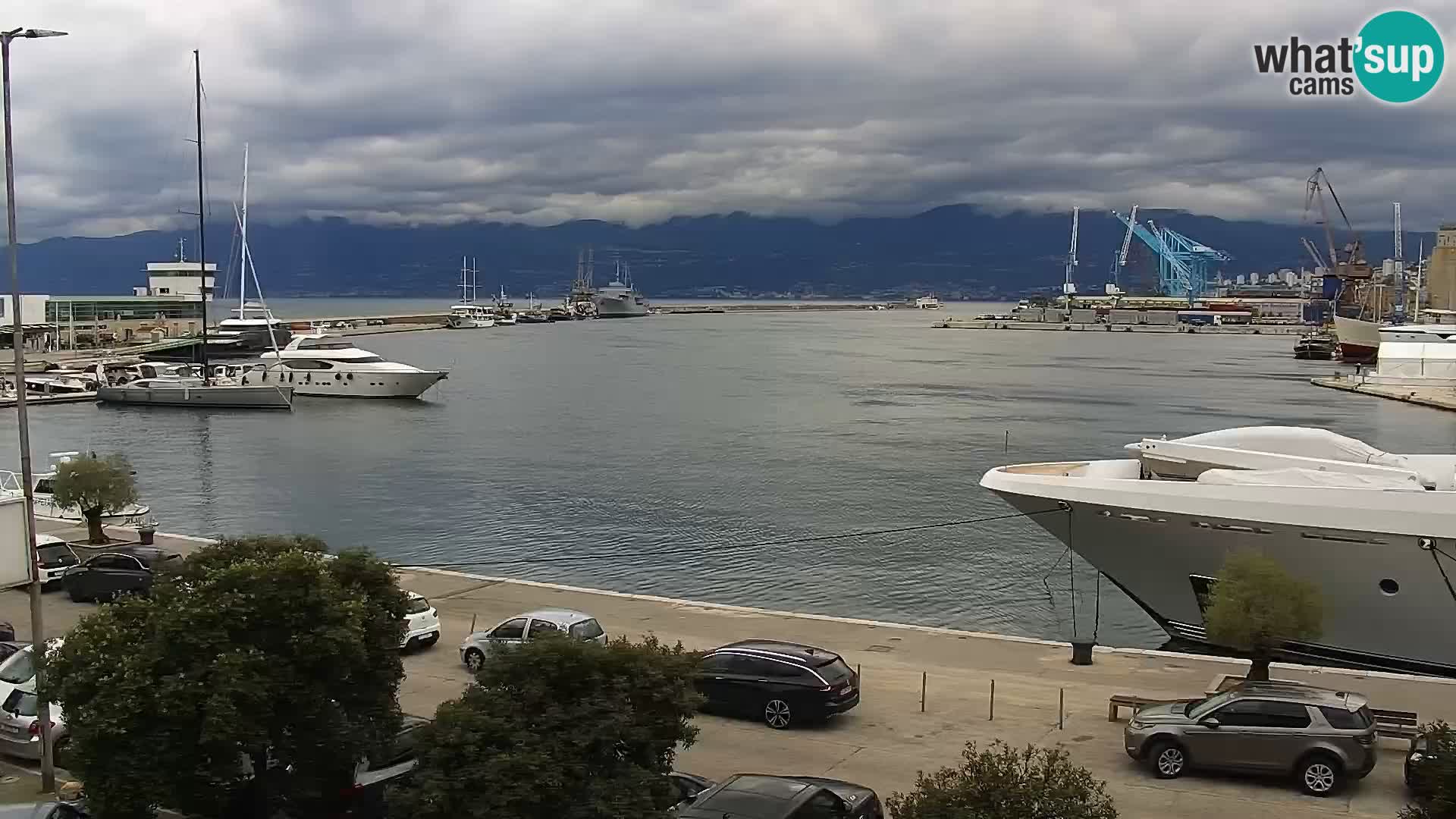 The Riva and Marina in Rijeka  – Live Webcam Croatia