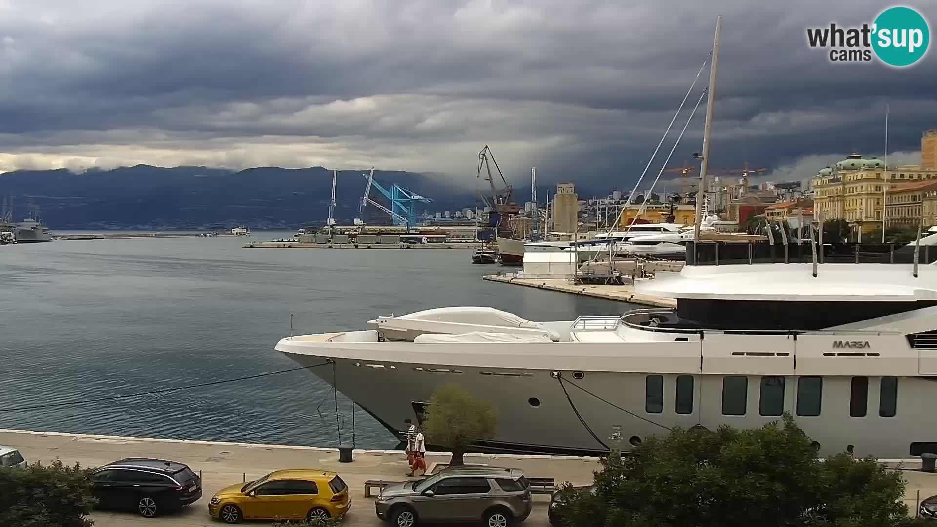 La Riva e la Marina a Rijeka (Fiume) – Live Webcam Croazia