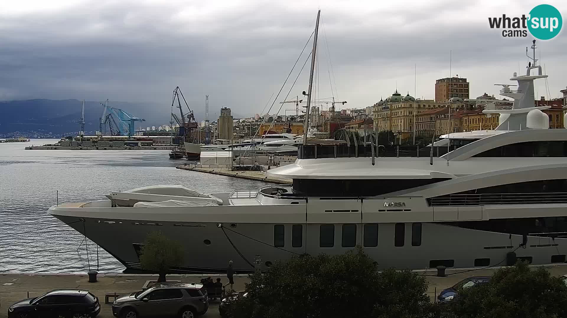 Die Riva und Marina in Rijeka – Live Webcam Kroatien